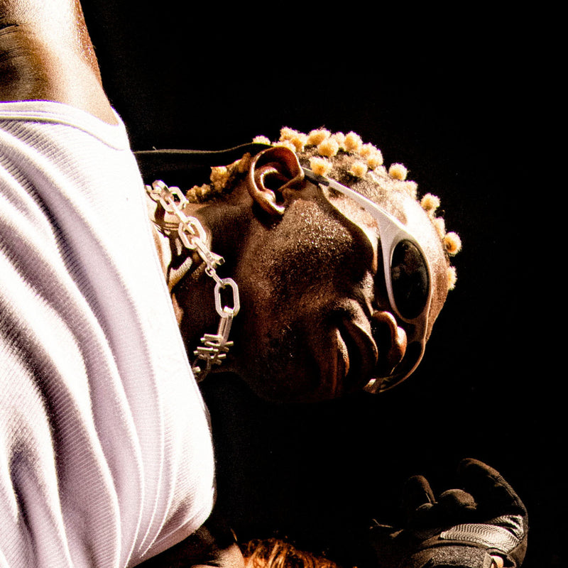 44 Label Group Fashion Man in white tank topt