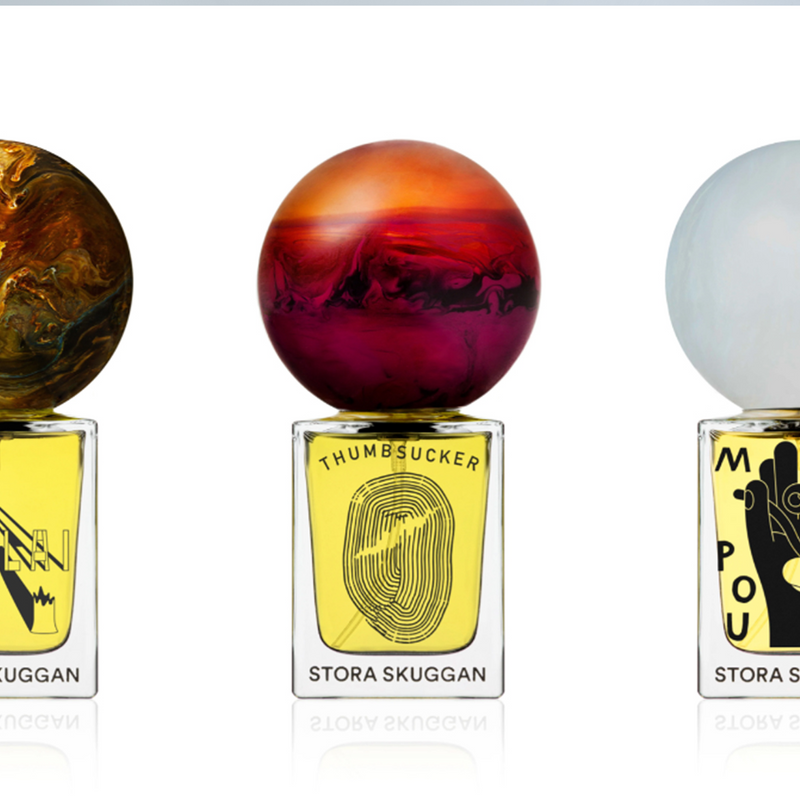 Stora Skuggan perfume brand Banner image of bottles