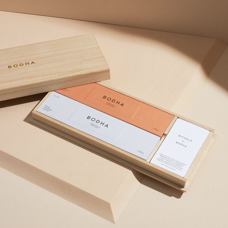 Bodha aromatherapy products displayed