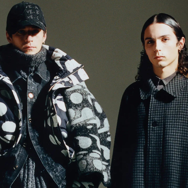 Etudes Brand Banner Image of two guys wearing streetwear clothing