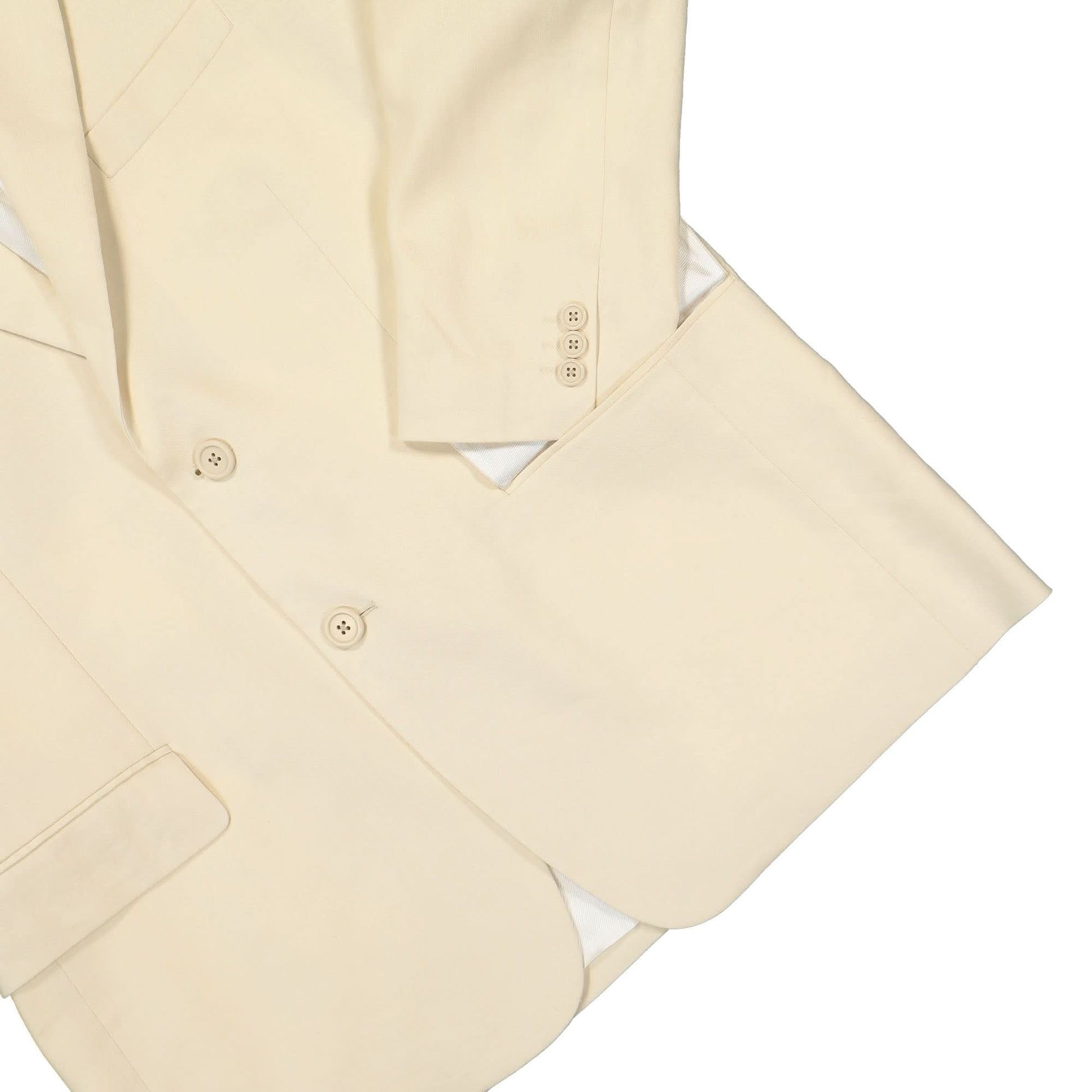 Helmut Lang Classic Blazer Beige Detail view 4 | Gate