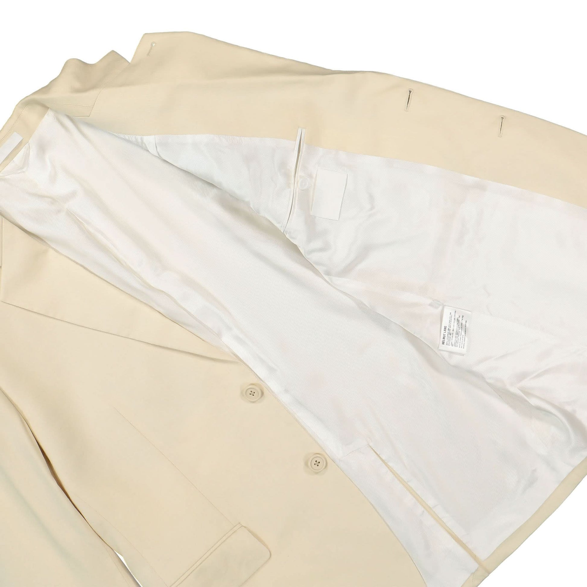 Helmut Lang Classic Blazer Beige Detail view 5 | Gate