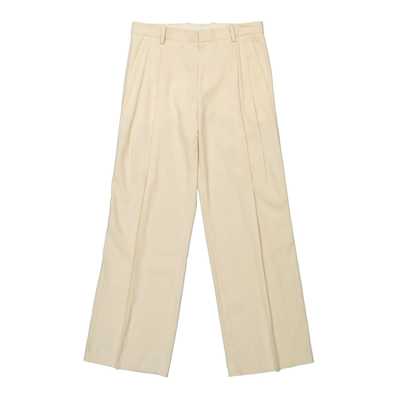 Helmut Lang Double Pleated Pant Beige Detail view 1 | Gate