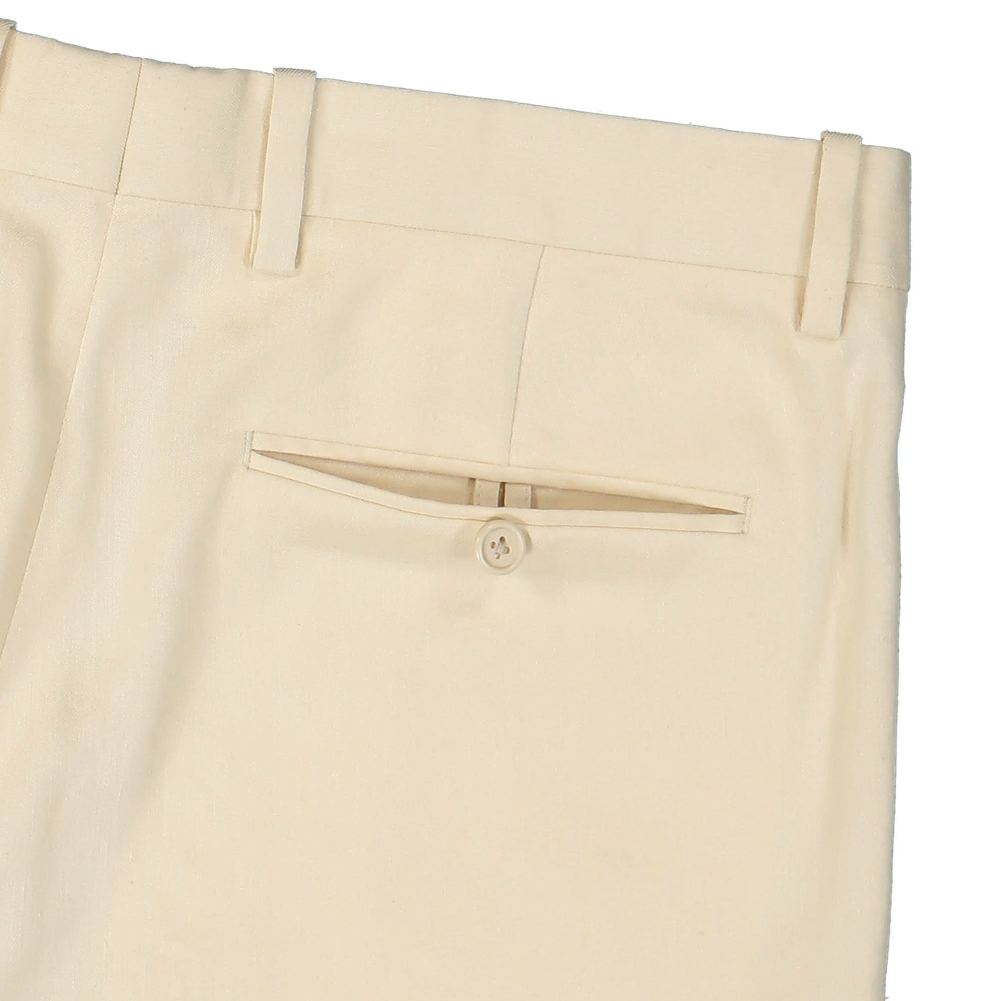 Helmut Lang Double Pleated Pant Beige Detail view 5 | Gate