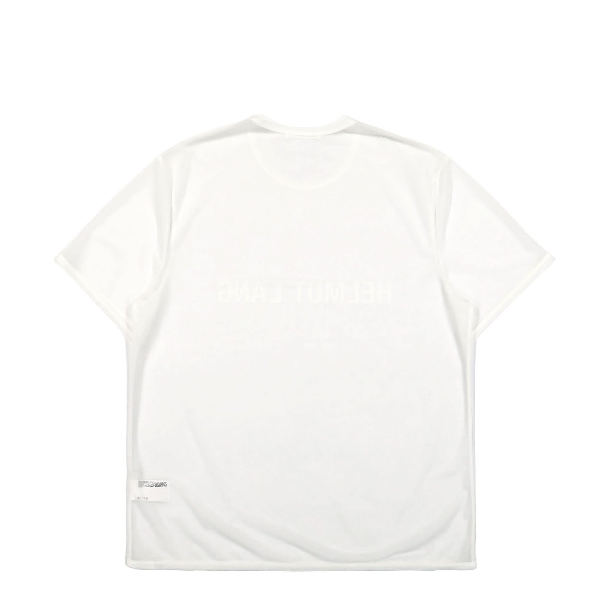 Helmut Lang Sheer Logo Tee White Detail view 3 | Gate
