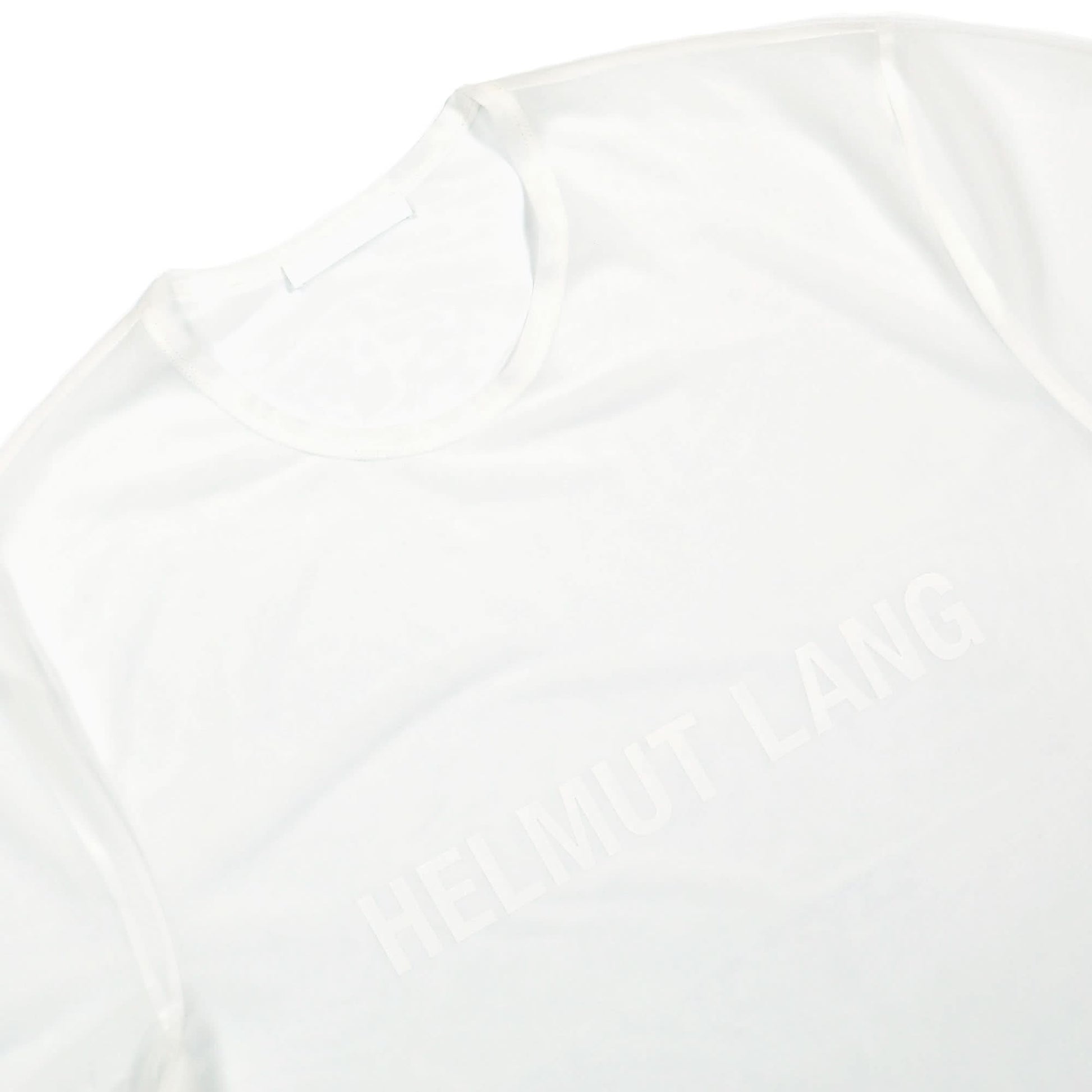 Helmut Lang Sheer Logo Tee White Detail view 4 | Gate