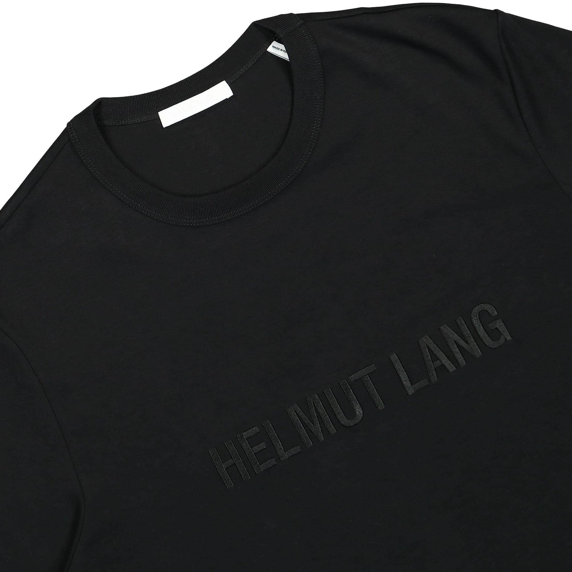 Helmut Lang Logo Tee Black Detail view 3 | Gate