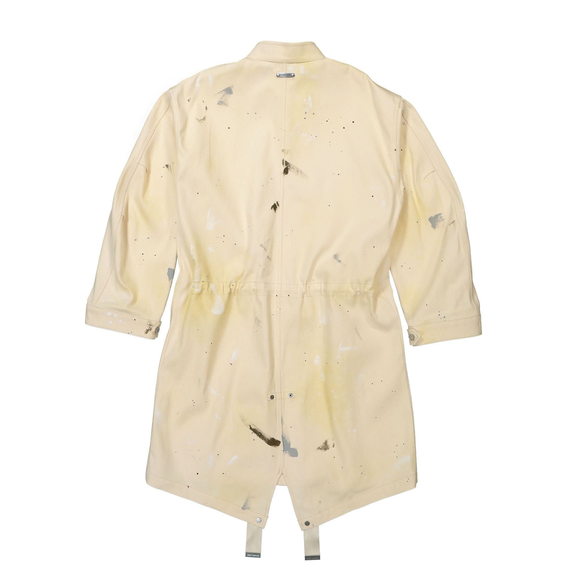 Helmut Lang Painted Parka Beige Detail view 2 | Gate