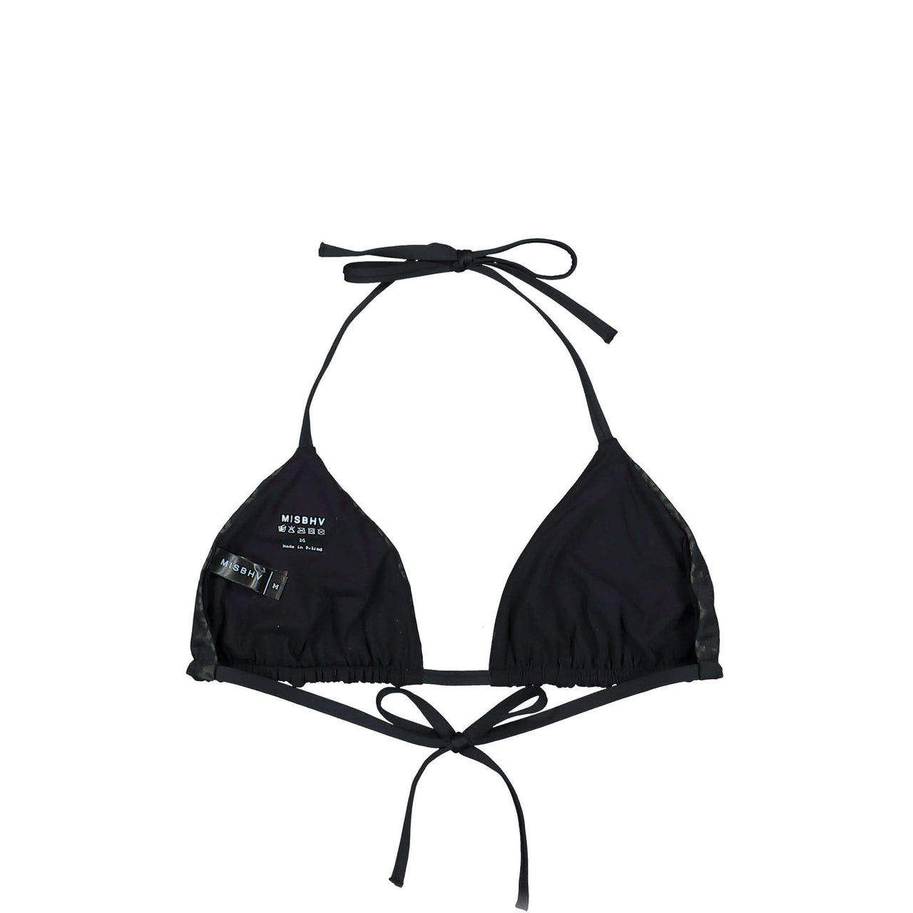 MISBHV Swim Monogram Bikini Bra Black Detail view 1 | Gate