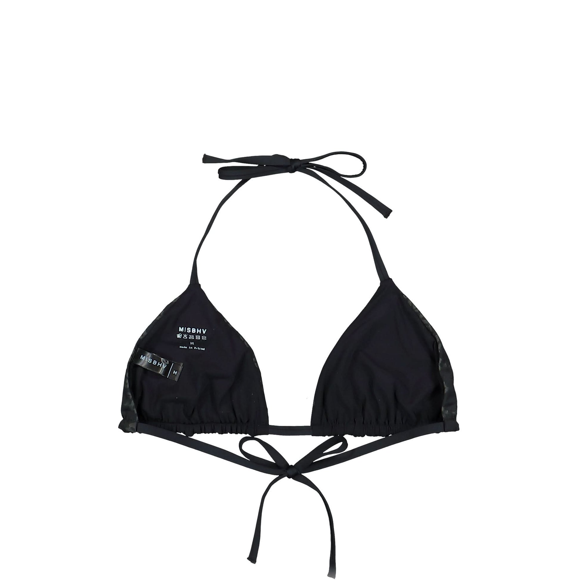 MISBHV Swim Monogram Bikini Bra Black Detail view 2 | Gate