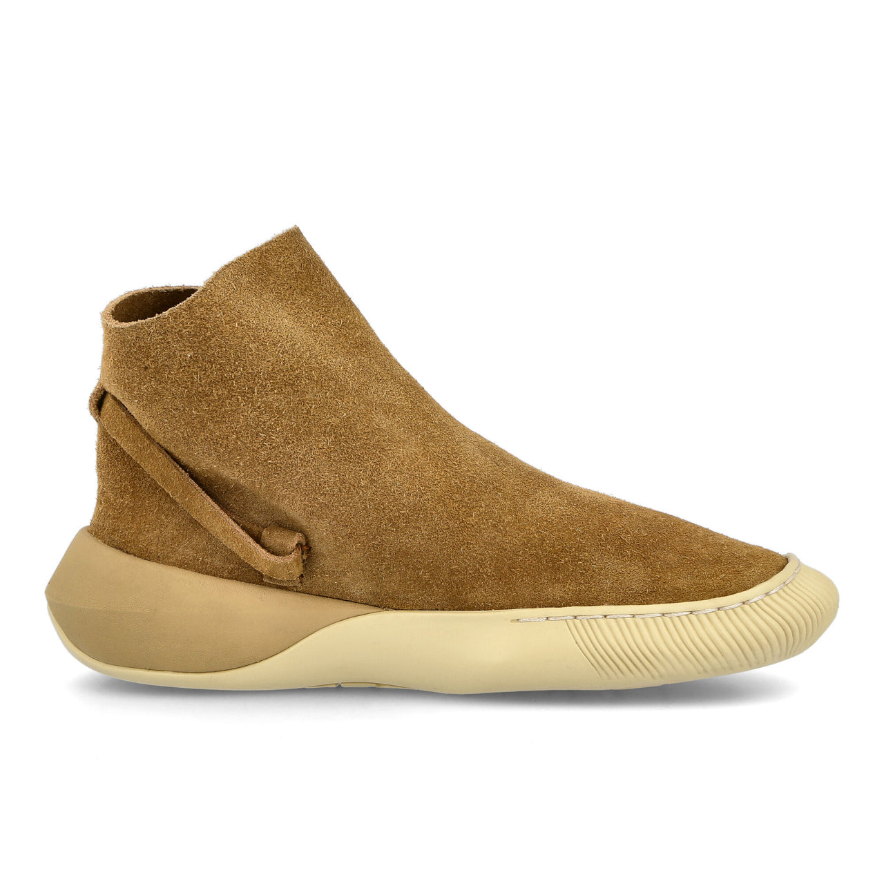 Visvim Gila Moc Trainer Mid II-Folk W Camel Loafers & Lace Ups 320102002008 Detail View 1 | GATE