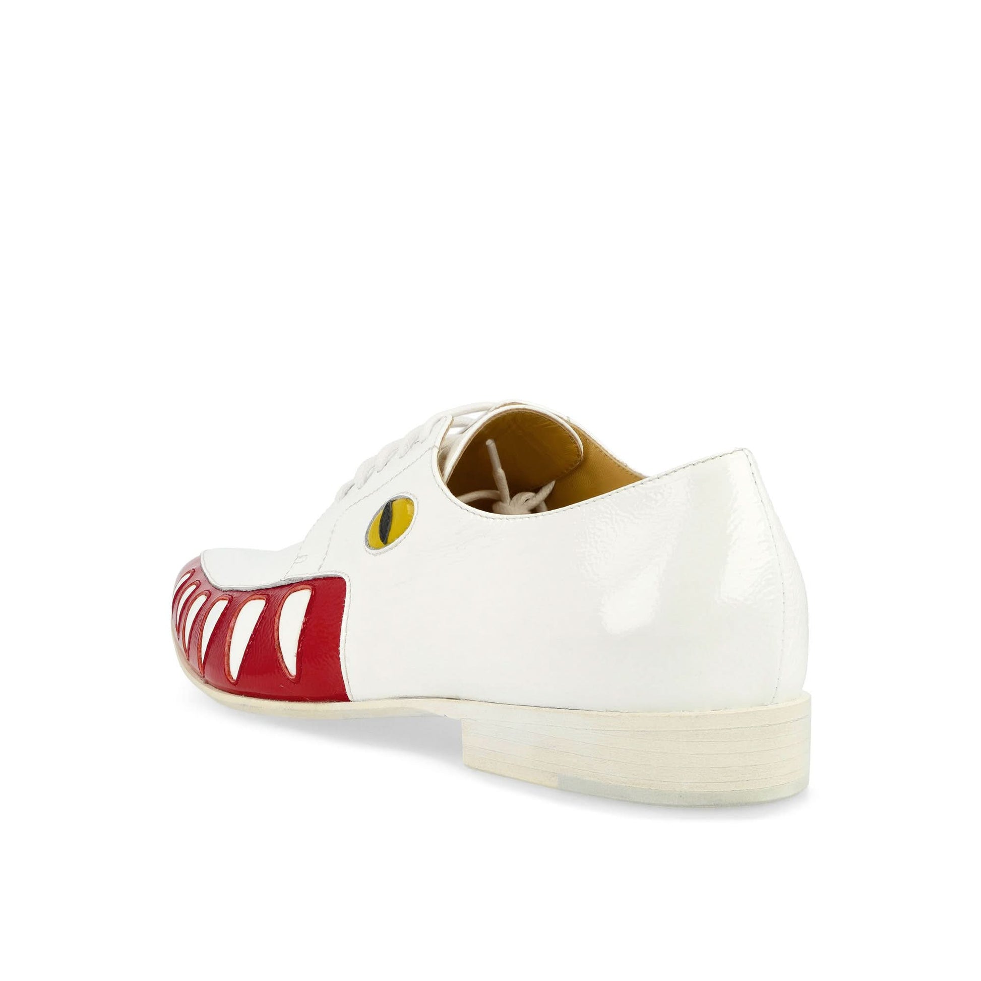 Walter Van Beirendonck Crocodile Shoes White Lace Ups Detail view 3 | Gate