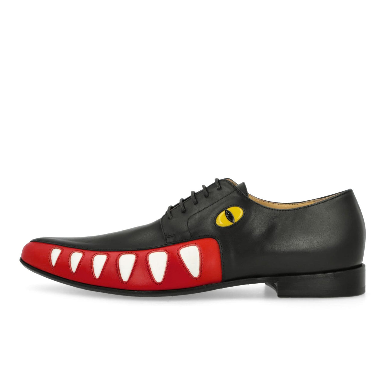 Walter Van Beirendonck Crocodile Shoes Black Lace Ups Detail view 1 | Gate