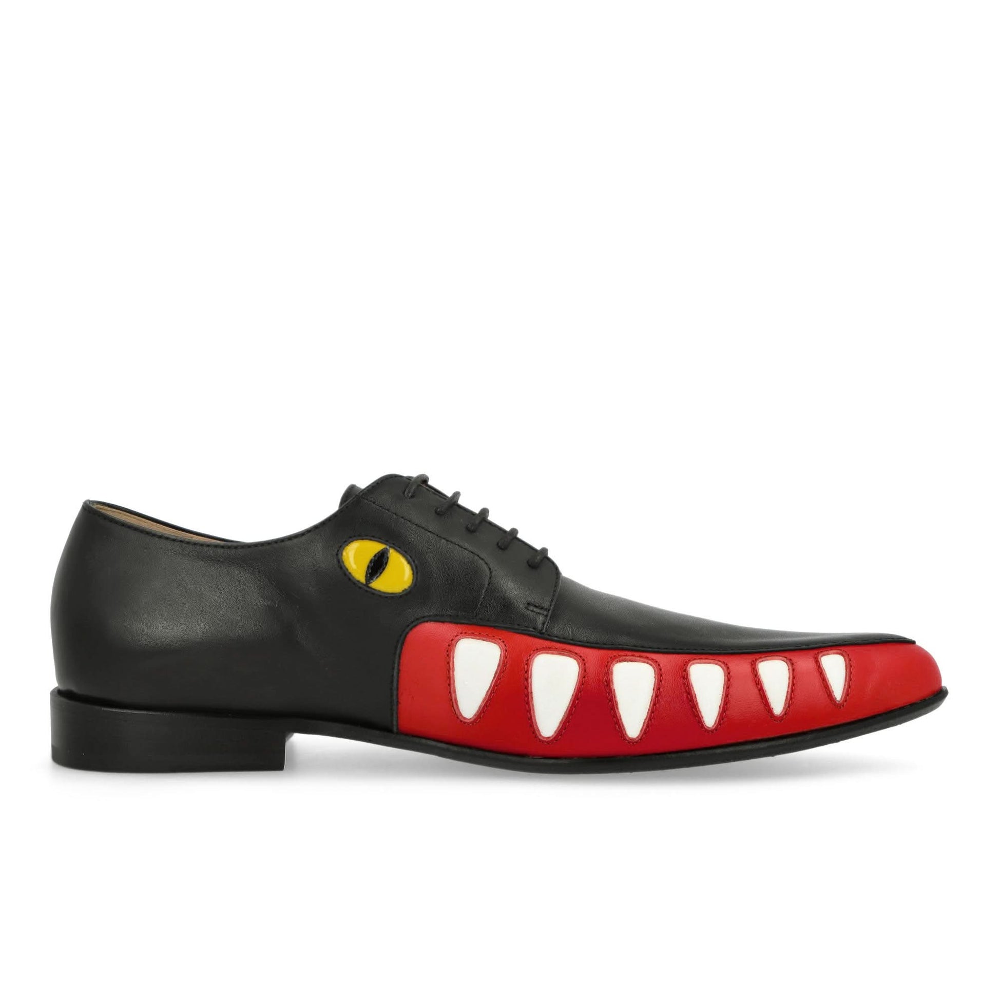 Walter Van Beirendonck Crocodile Shoes Black Lace Ups Detail view 2 | Gate