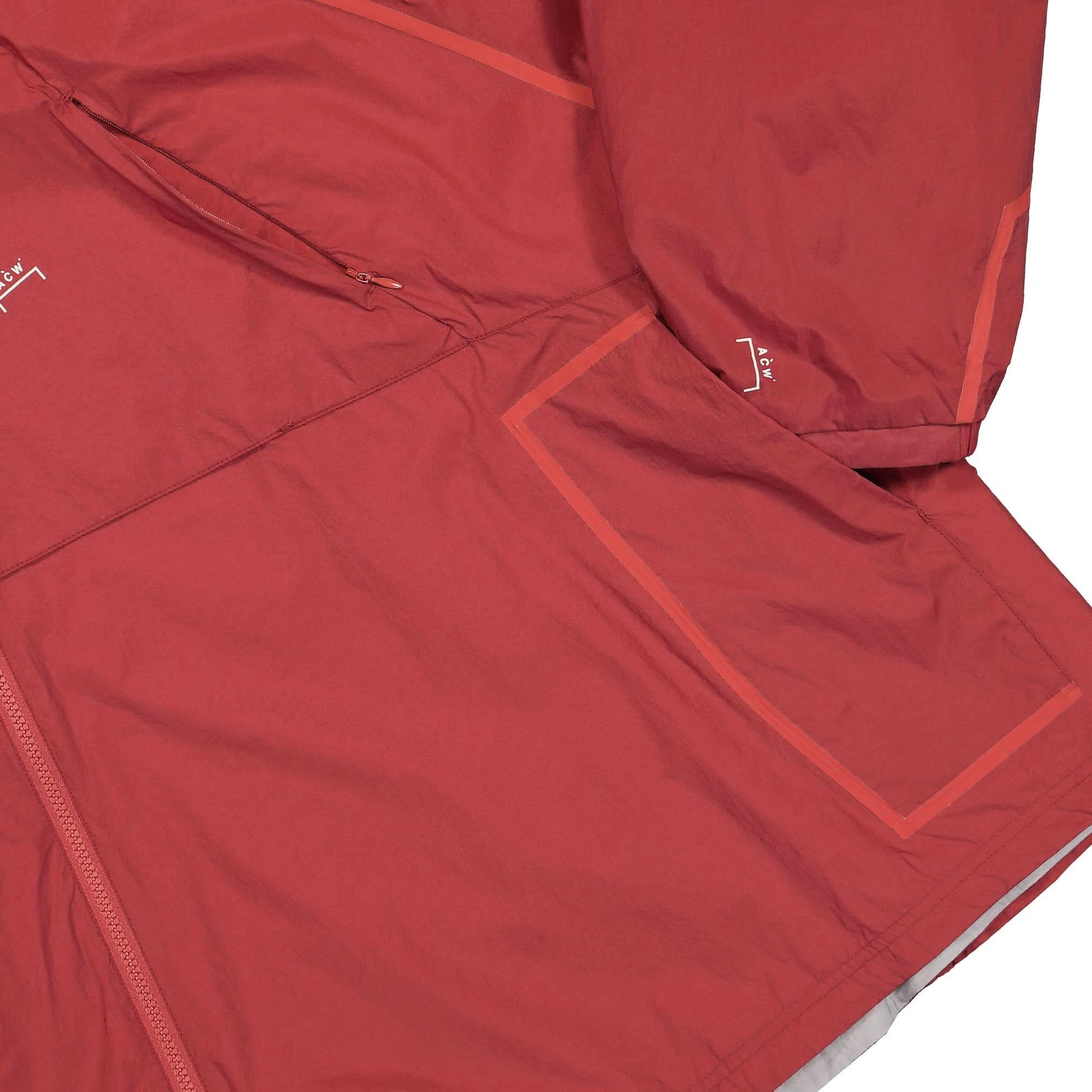 A COLD WALL Wind Jacket Red,Grey Detail view 7 | Gate