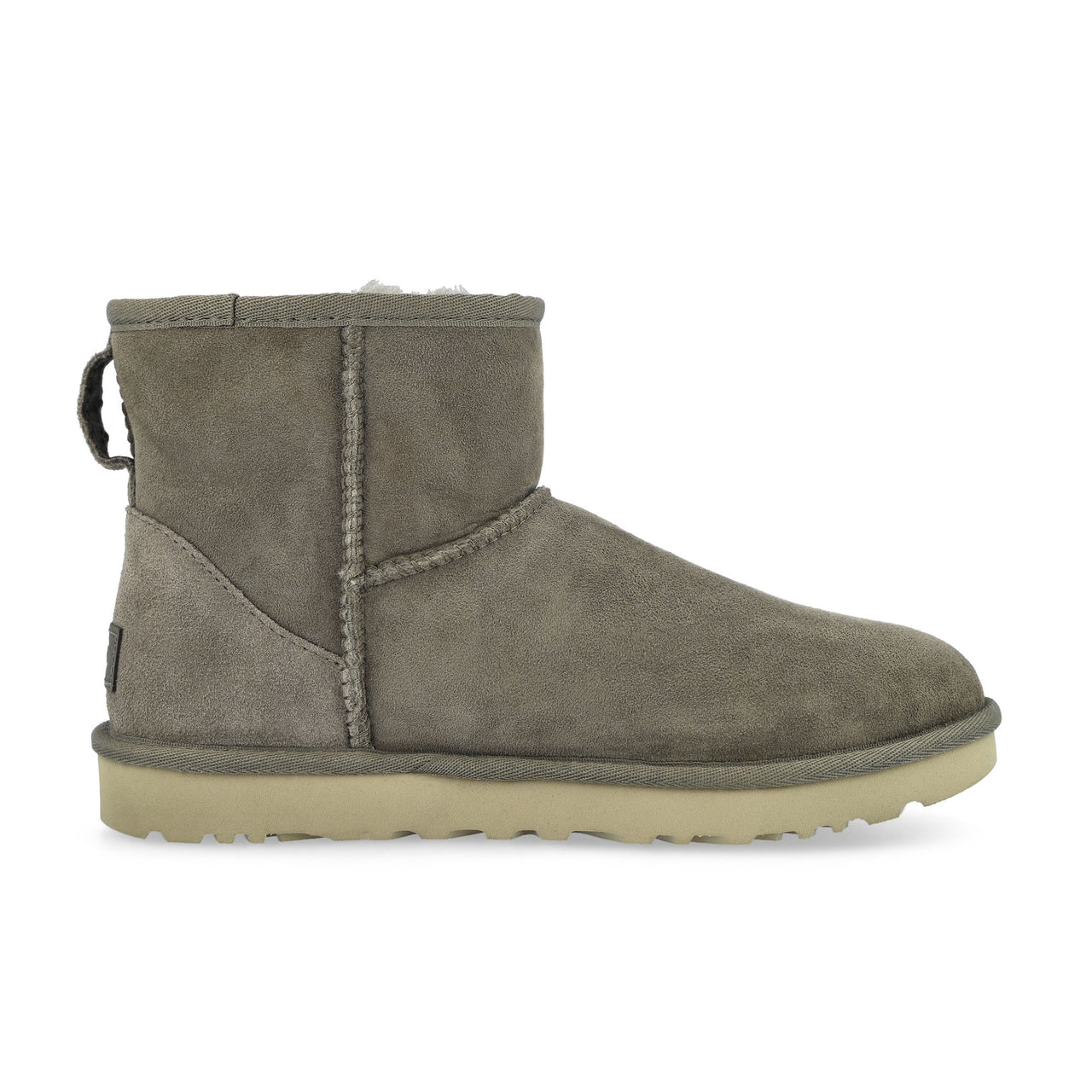 UGG W Classic Mini II Grey Boots 1016222-DDRG / Grey Detail View 1 | GATE