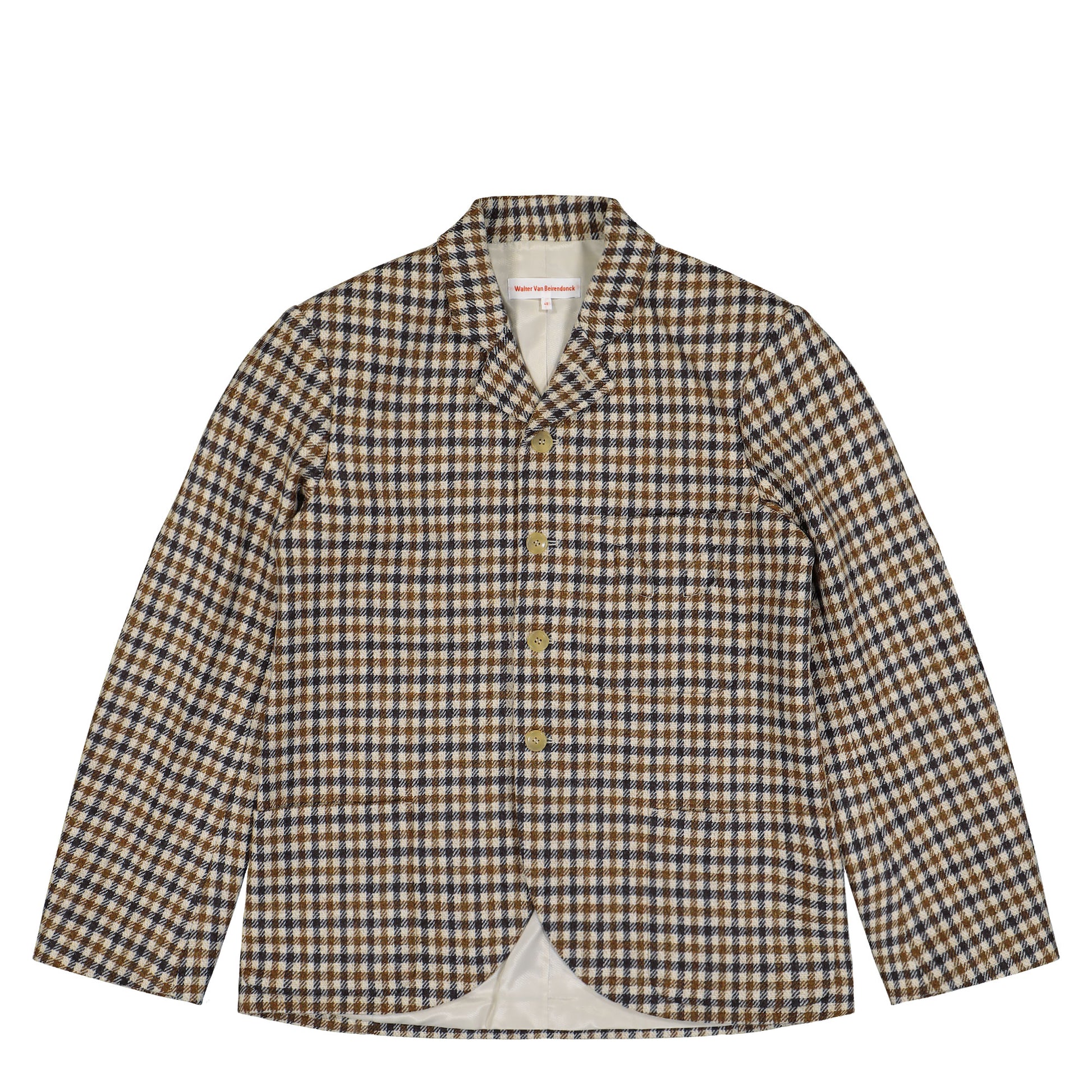 Walter Van Beirendonck Boxy Blazer CC15 Brown Jackets 1018 Detail View 1 | GATE