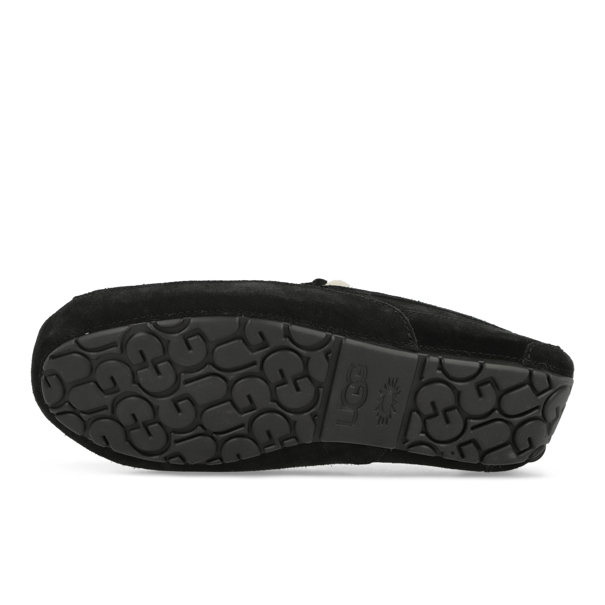 UGG M Ascot Black Loafers 1101110-BLK / Black Detail View 6 | GATE