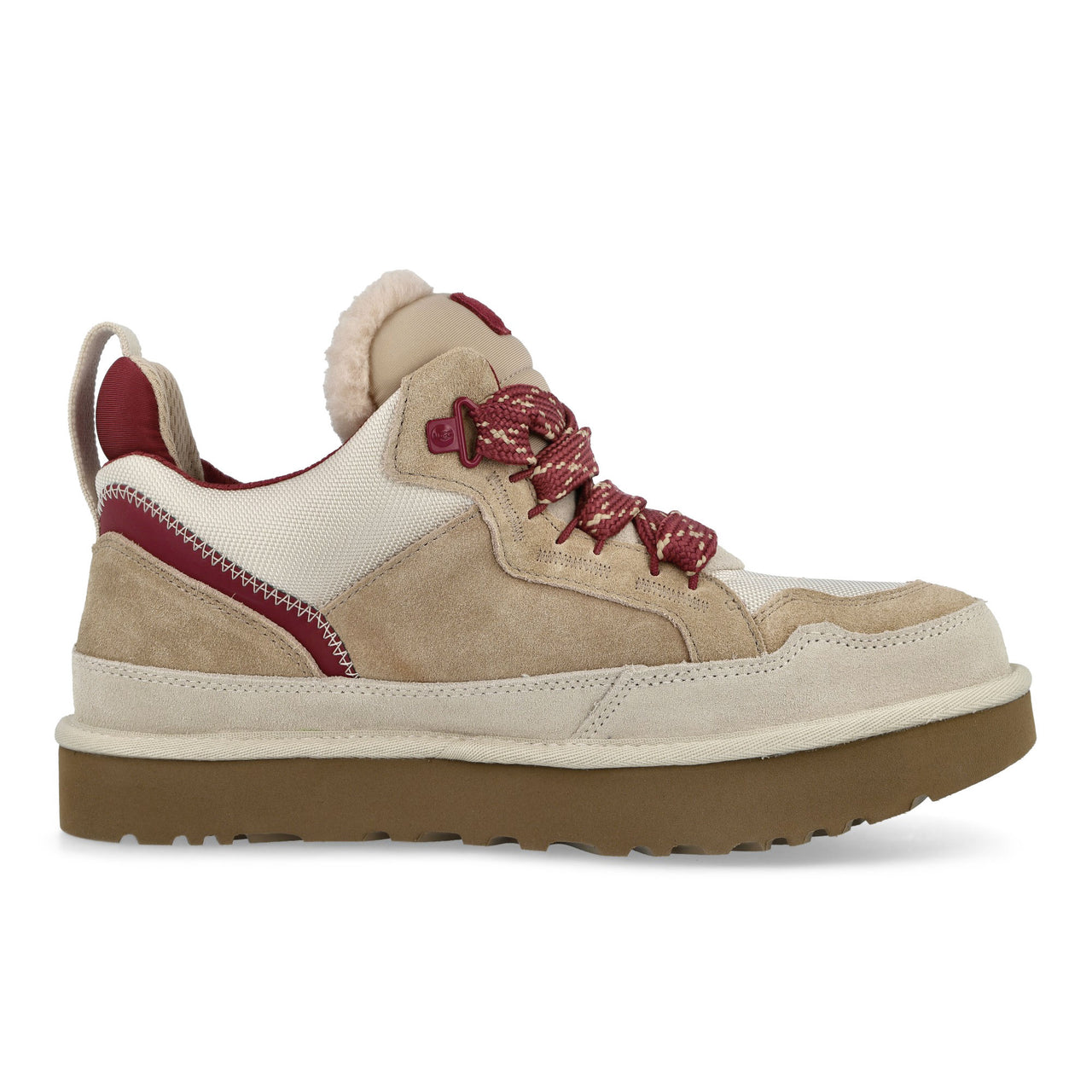 UGG M Lowmel Driftwood / Biking Red Boots 1170750-DWD Detail View 1 | GATE