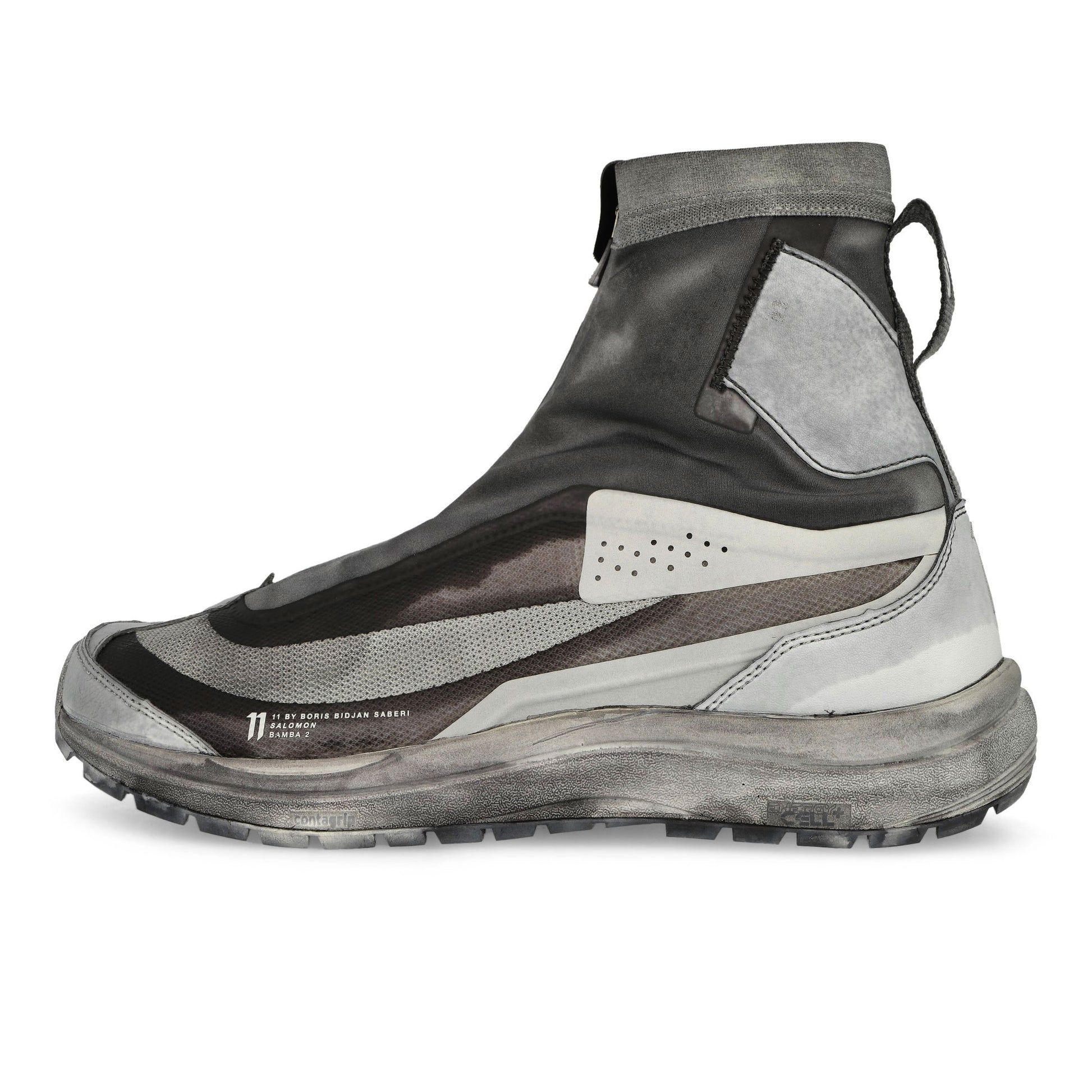 11 By Boris Bidjan Saberi ST Bamba 2 High Grey Sneaker Detail view 1 | Gate