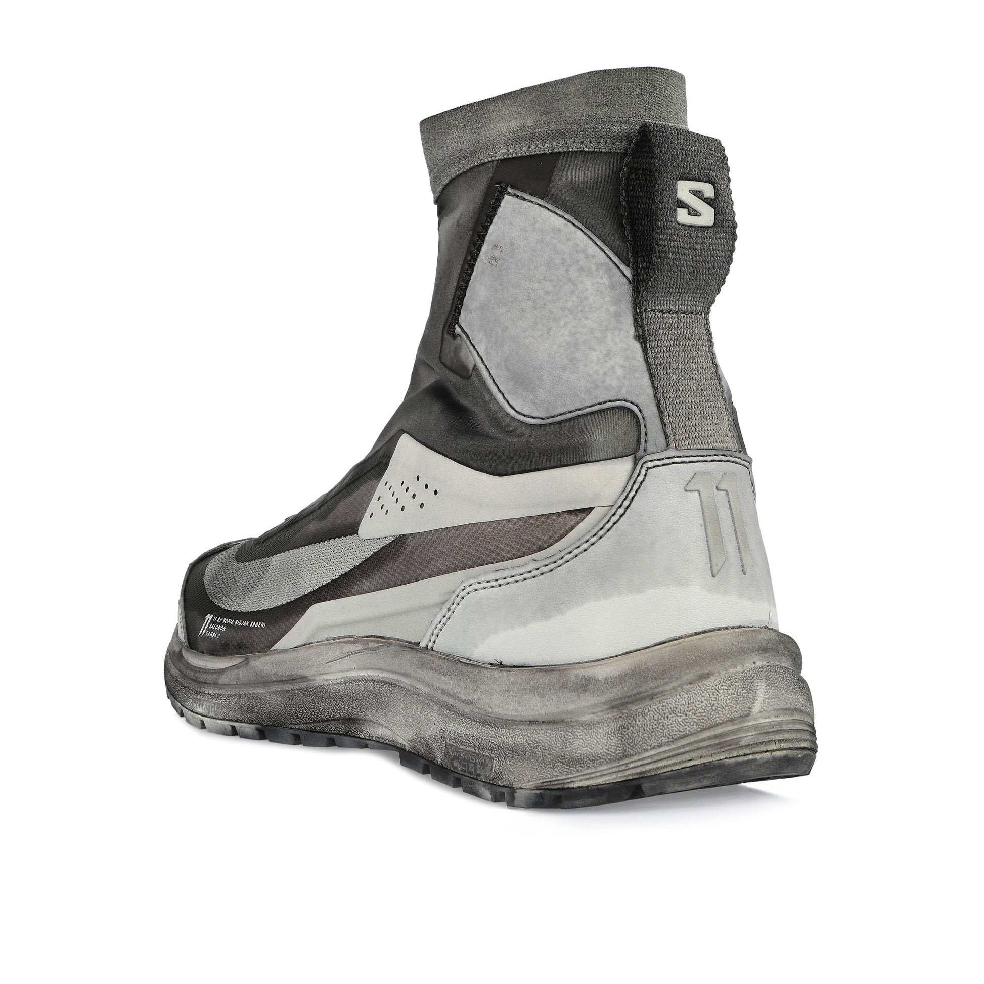11 By Boris Bidjan Saberi ST Bamba 2 High Grey Sneaker Detail view 3 | Gate