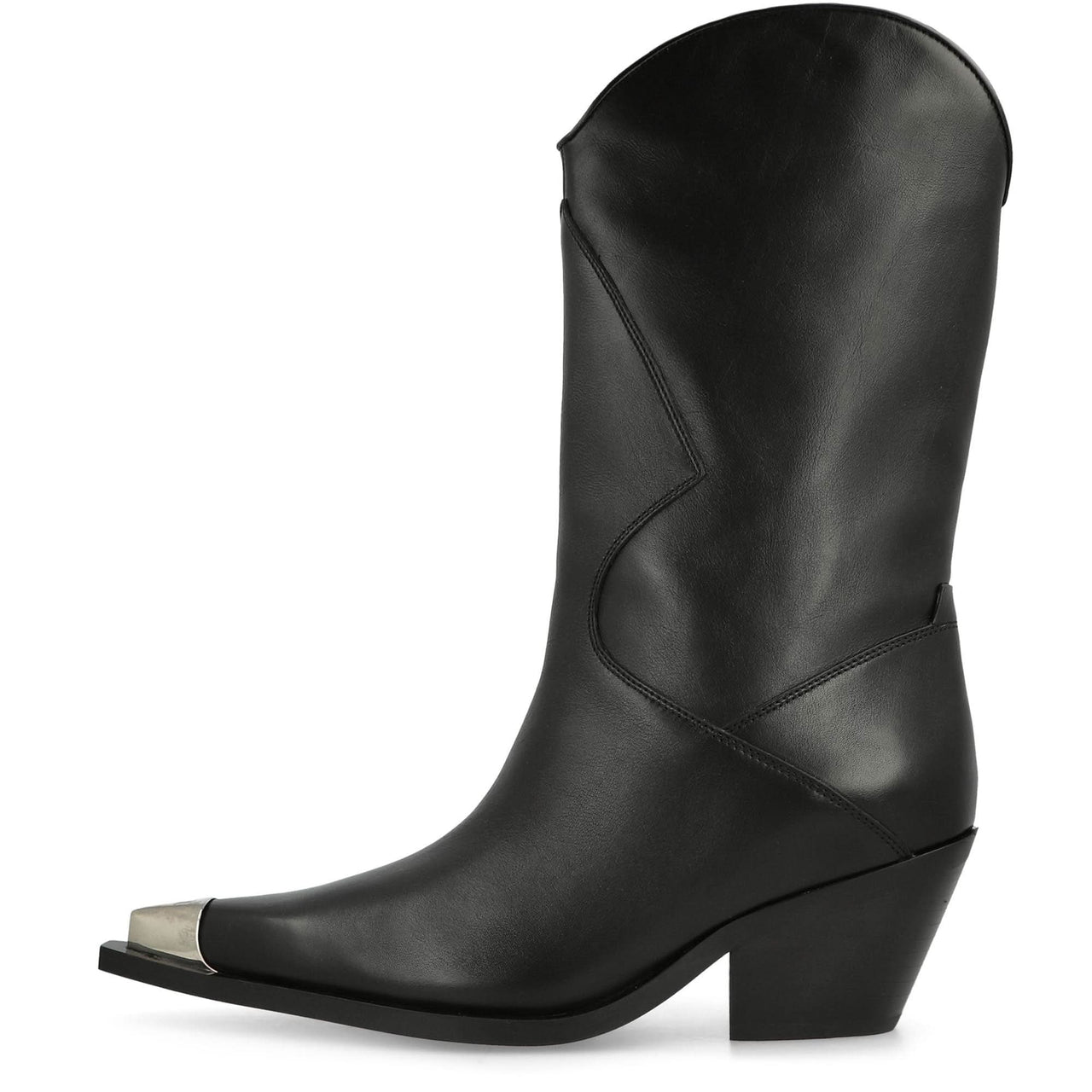 MISBHV Texas Cowboy Classic Black Boots Detail view 1 | Gate