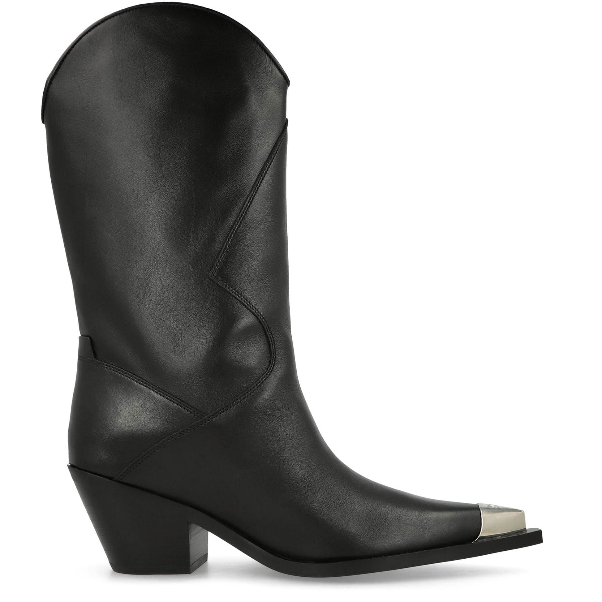 MISBHV Texas Cowboy Classic Black Boots Detail view 3 | Gate
