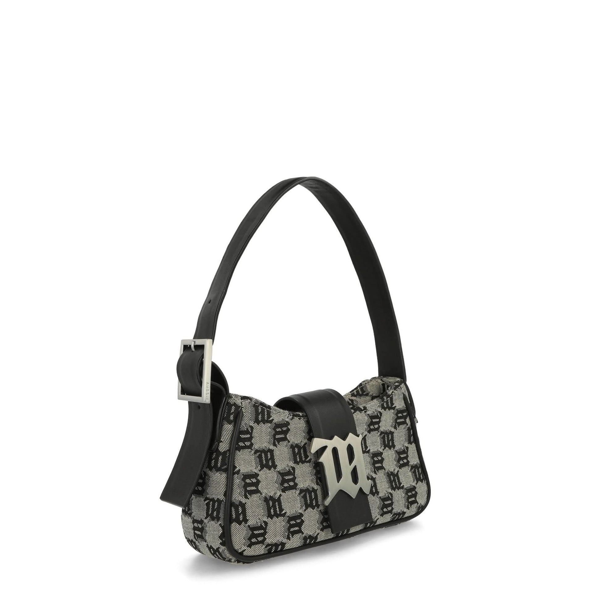 MISBHV Jacquard Monogram Shoulder Bag Mini Multicolor Detail view 3 | Gate
