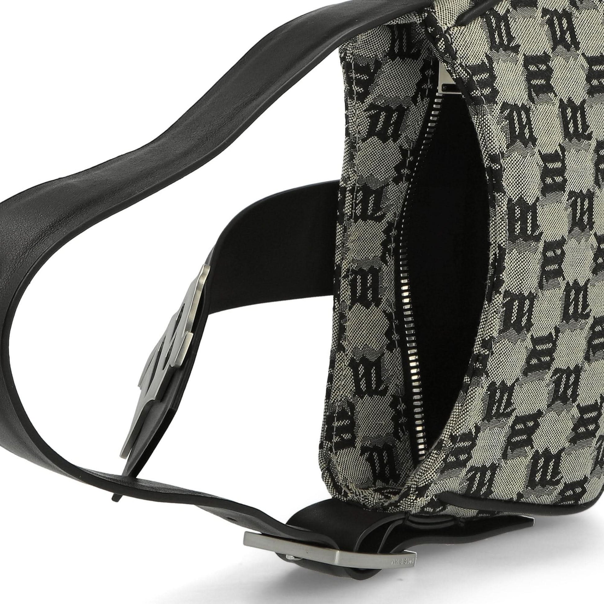 MISBHV Jacquard Monogram Shoulder Bag Mini Multicolor Detail view 5 | Gate