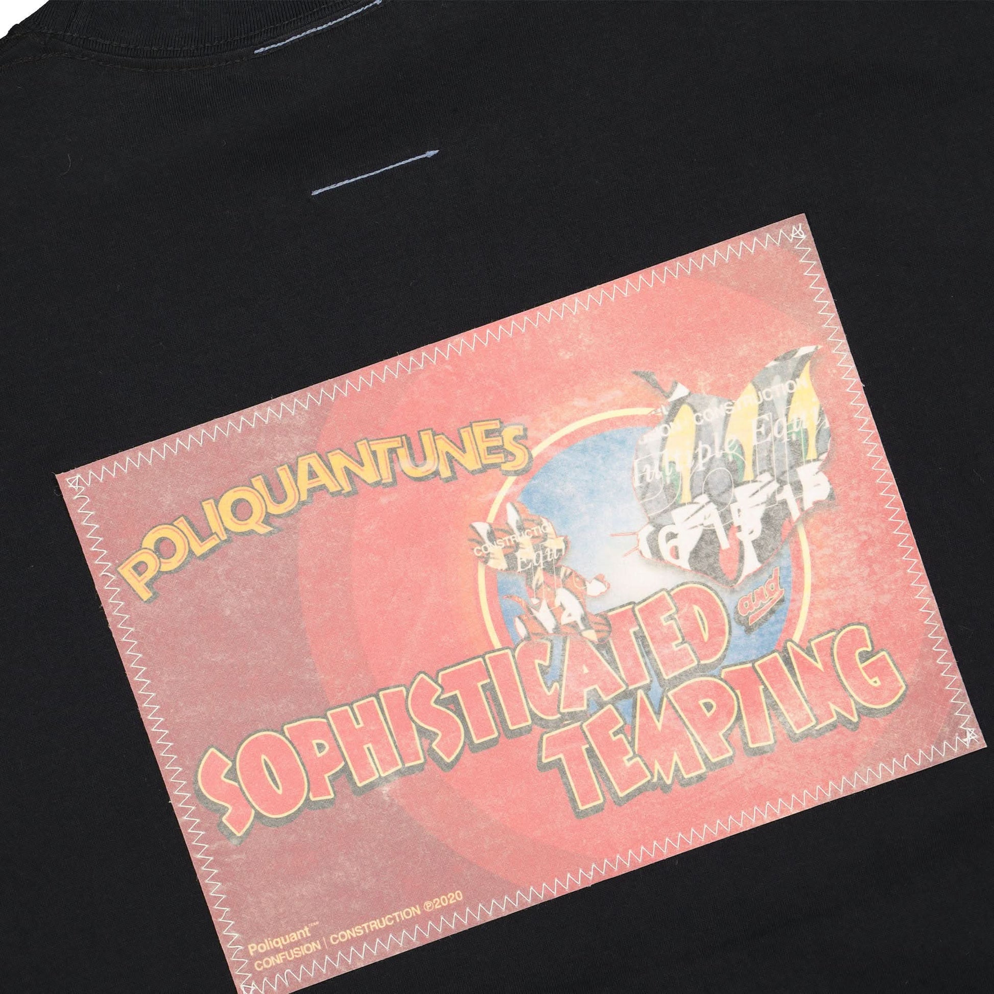 Poliquant The Mixed Tunes S/S Tee Black Detail view 3 | Gate