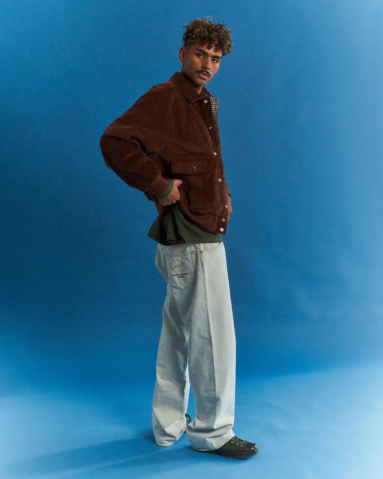 KENZO Denim Pants Blue Detail view 1 | Gate