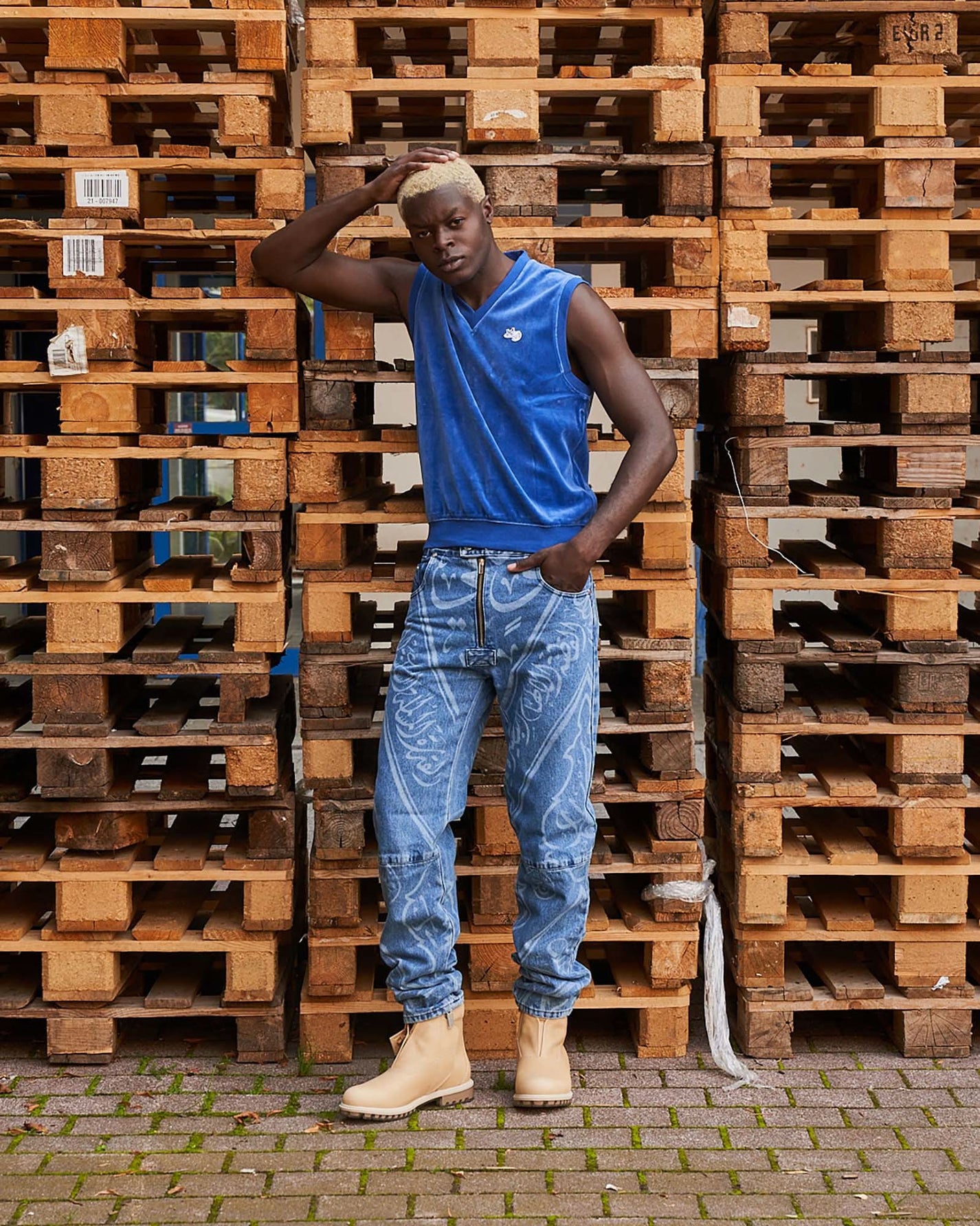 Puma Vest Blue Detail view 2 | Gate