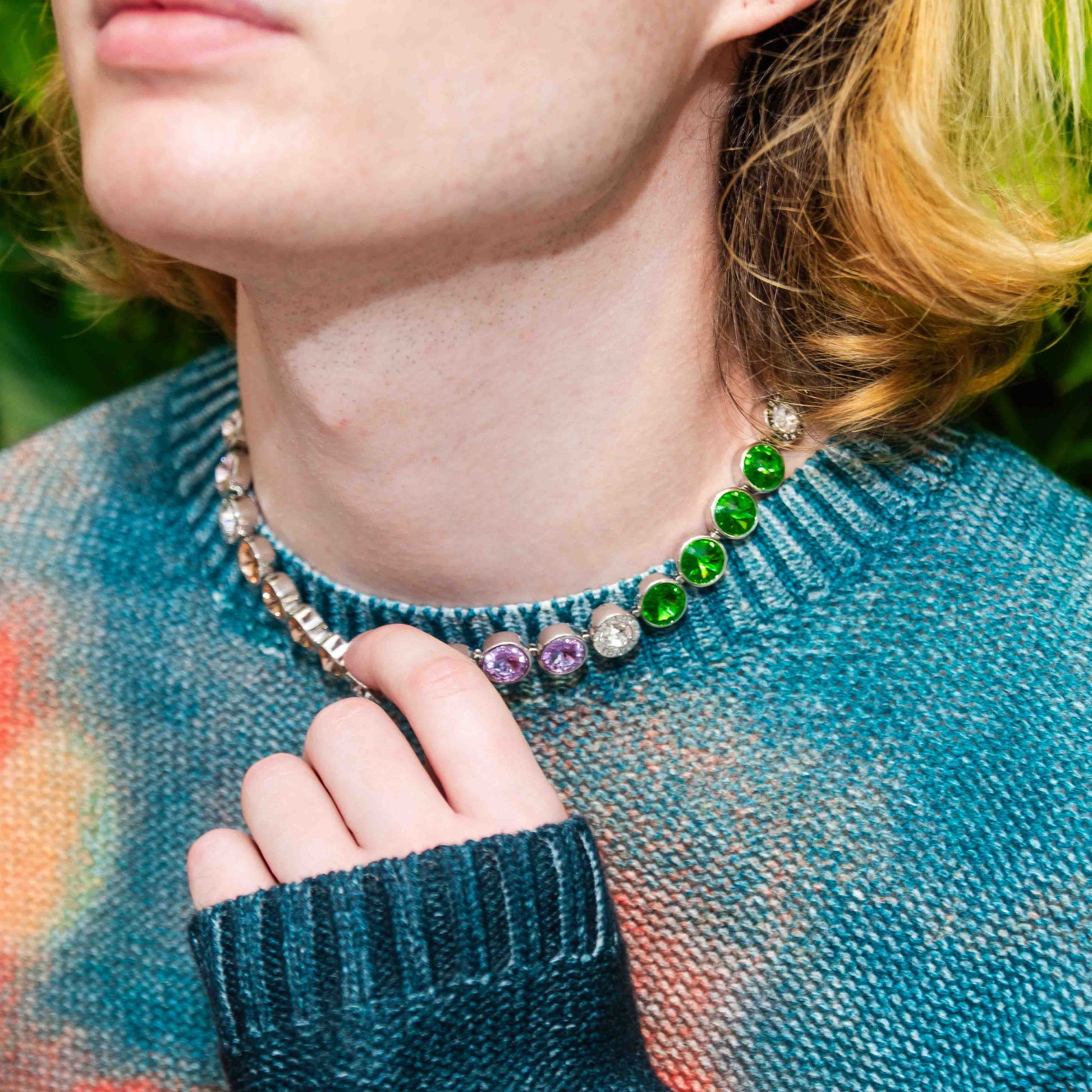 MISBHV Rainbow Ice Choker Multicolor Detail view 2 | Gate