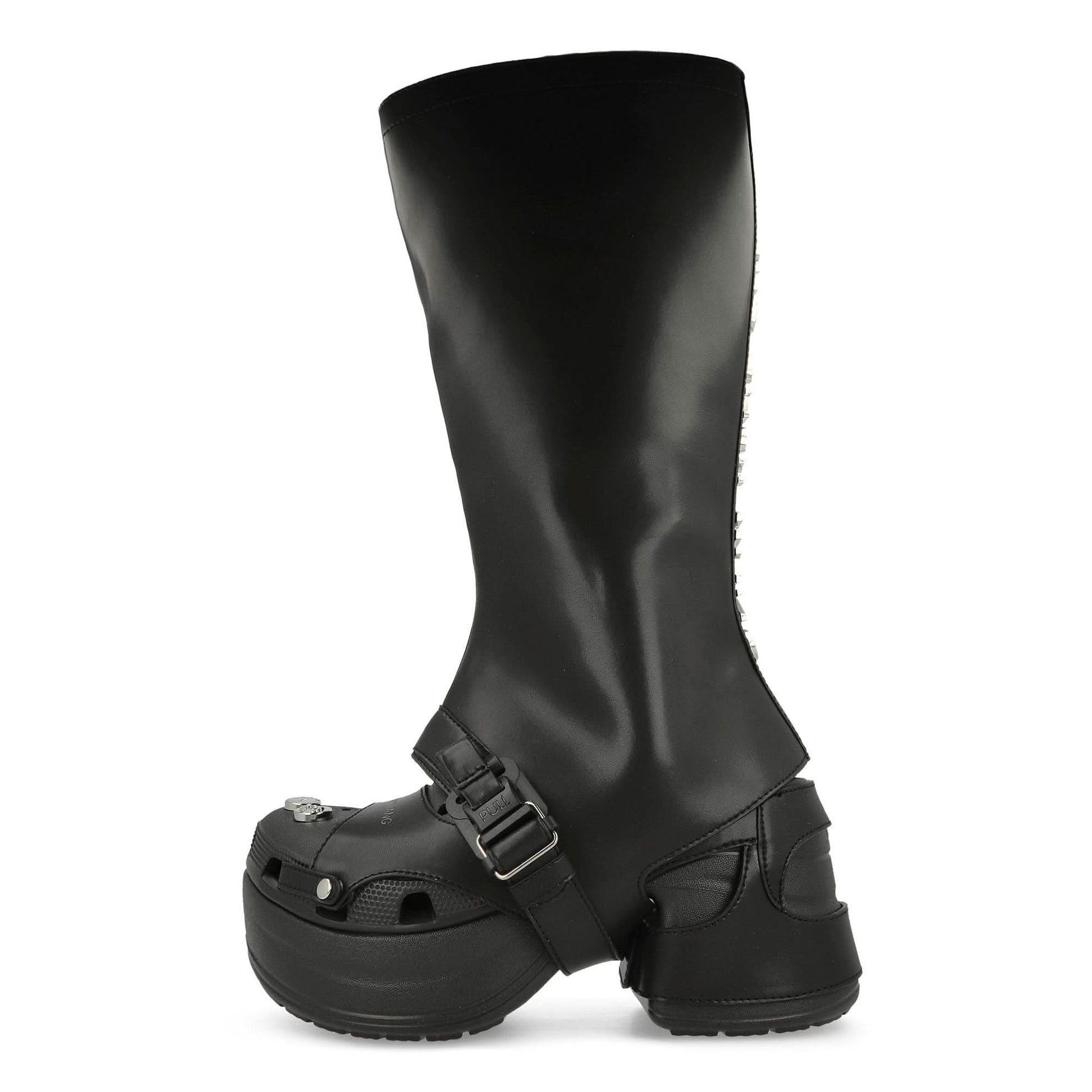Crocs Siren Clog Black Boots Detail view 1 | Gate