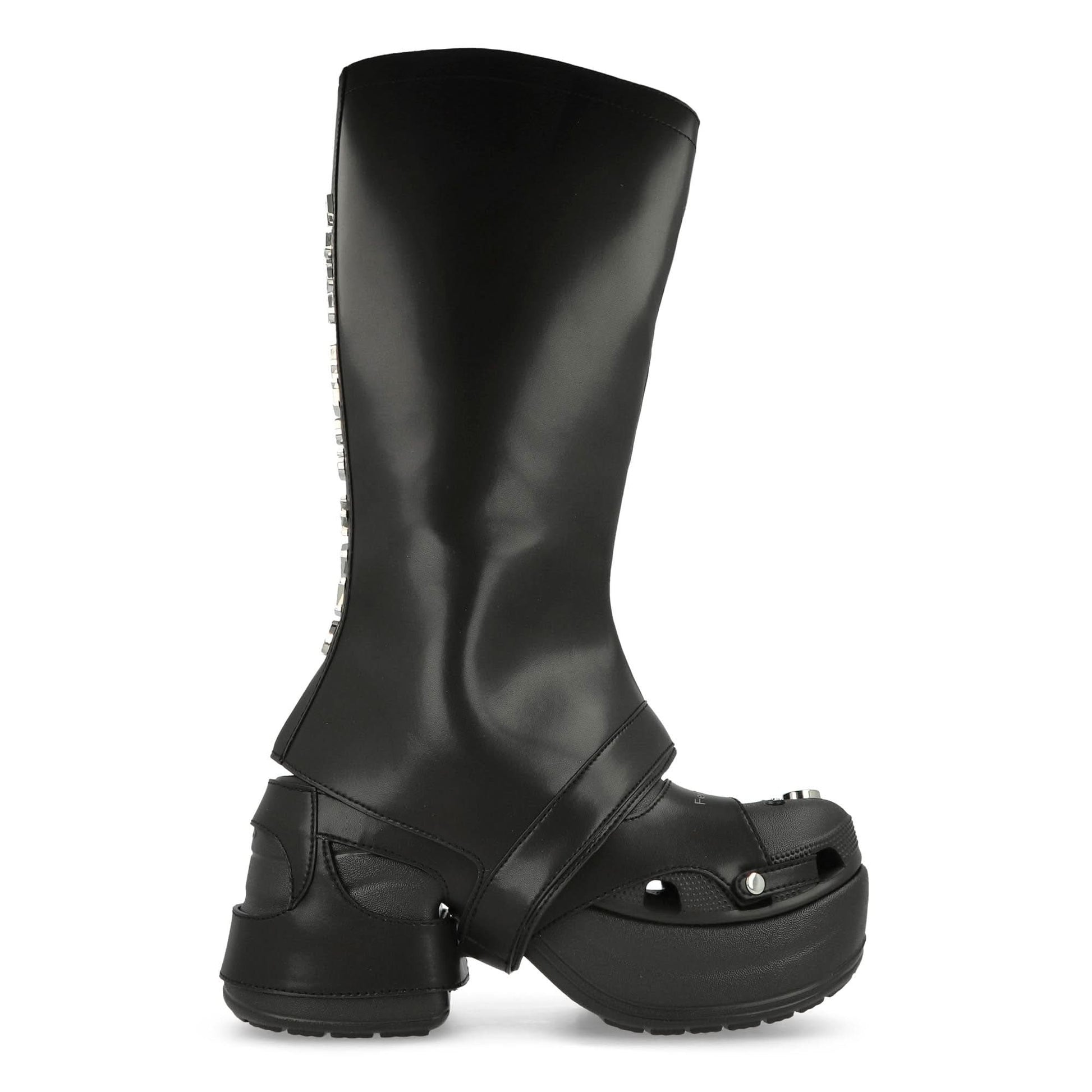 Crocs Siren Clog Black Boots Detail view 2 | Gate