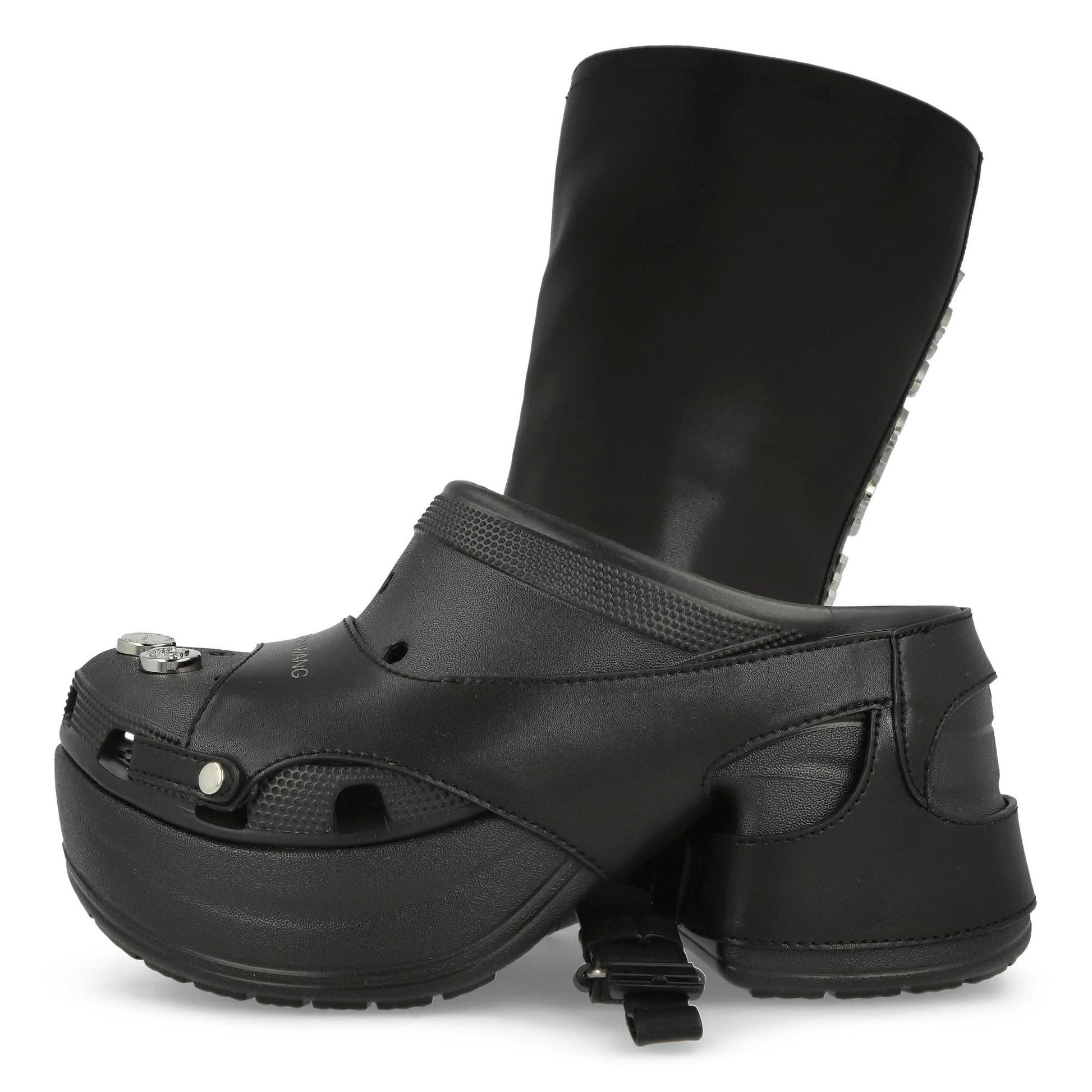 Crocs Siren Clog Black Boots Detail view 5 | Gate