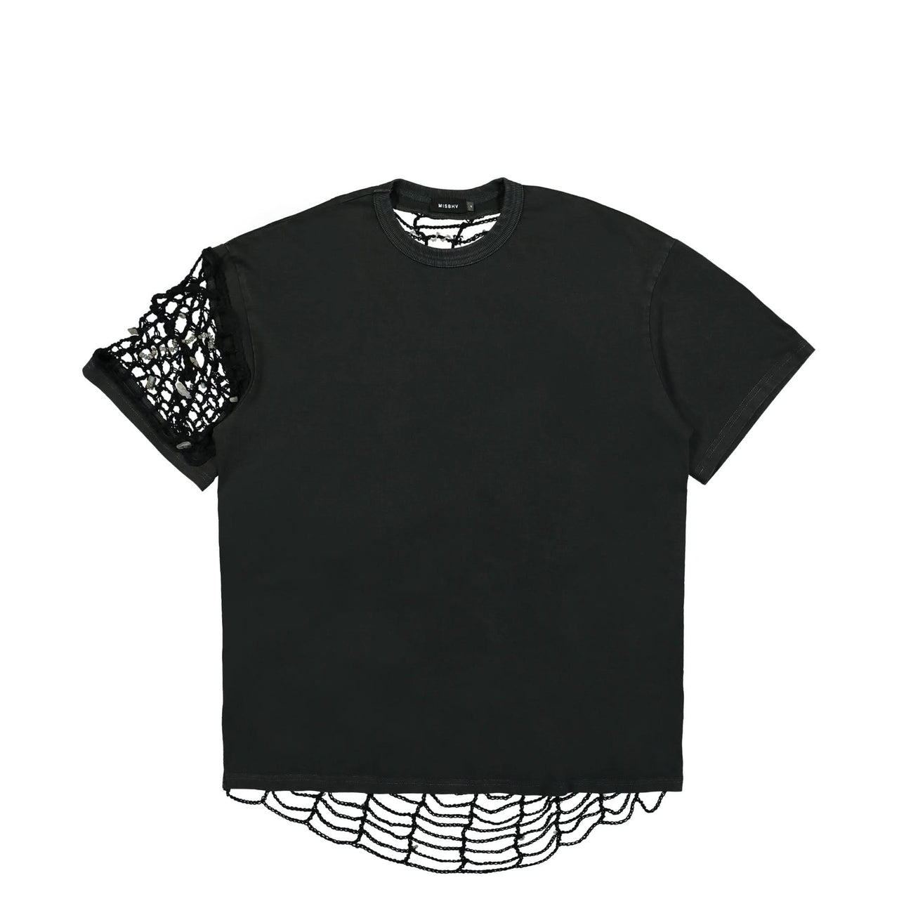 MISBHV Crochet T-Shirt Black Black Detail view 1 | Gate