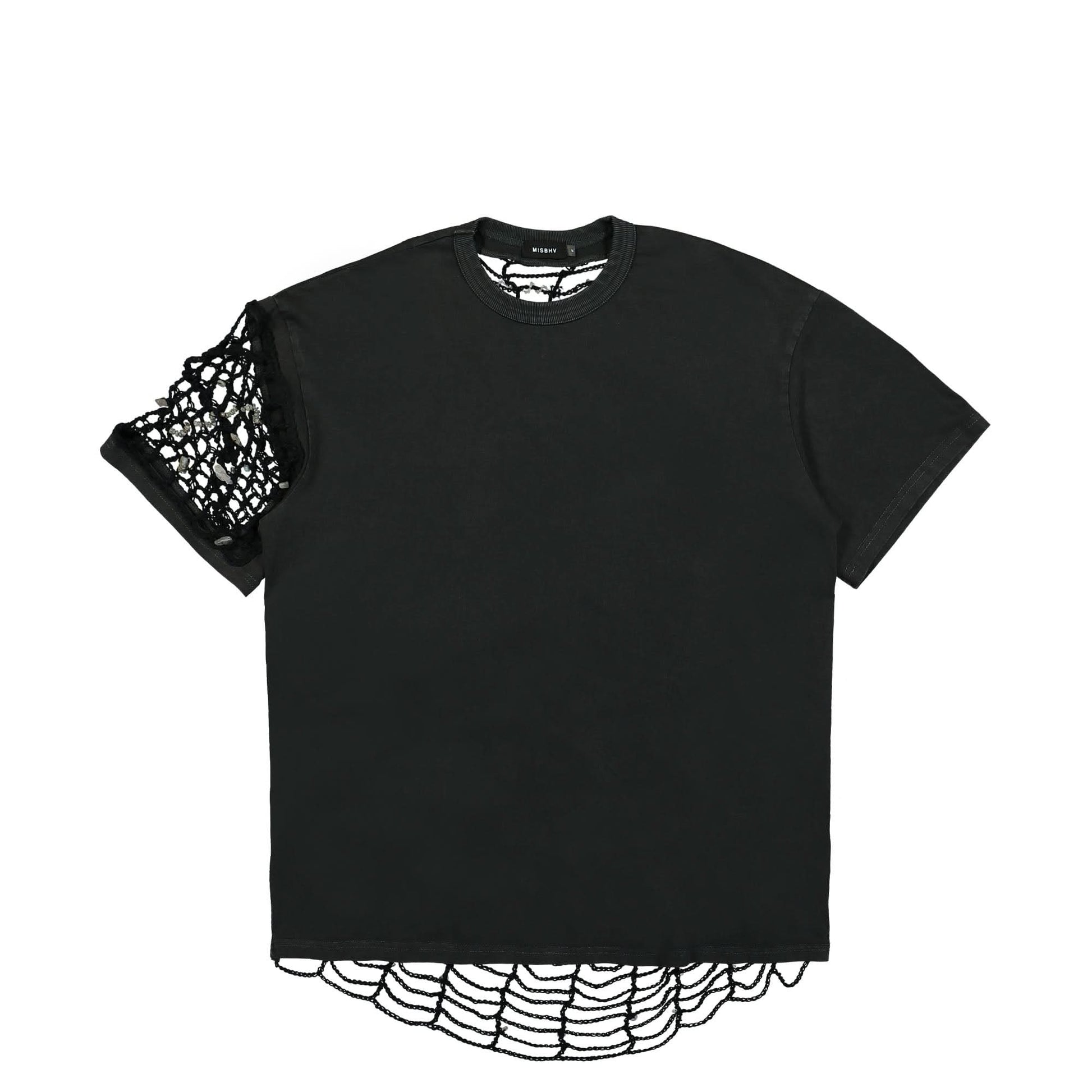 MISBHV Crochet T-Shirt Black Black Detail view 1 | Gate