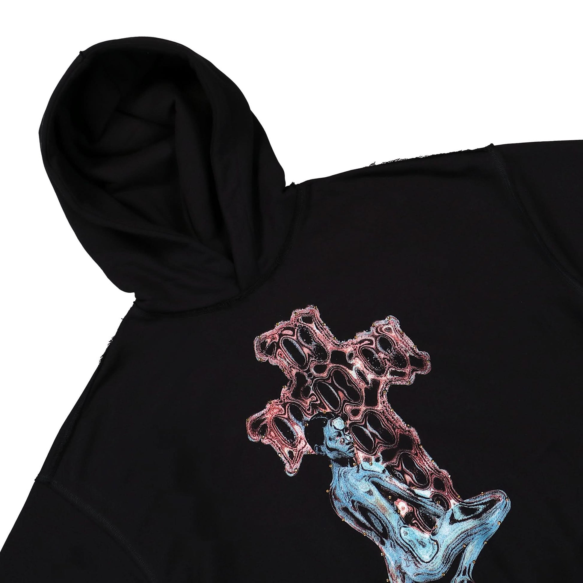 MISBHV Rager Hoodie Black Detail view 3 | Gate