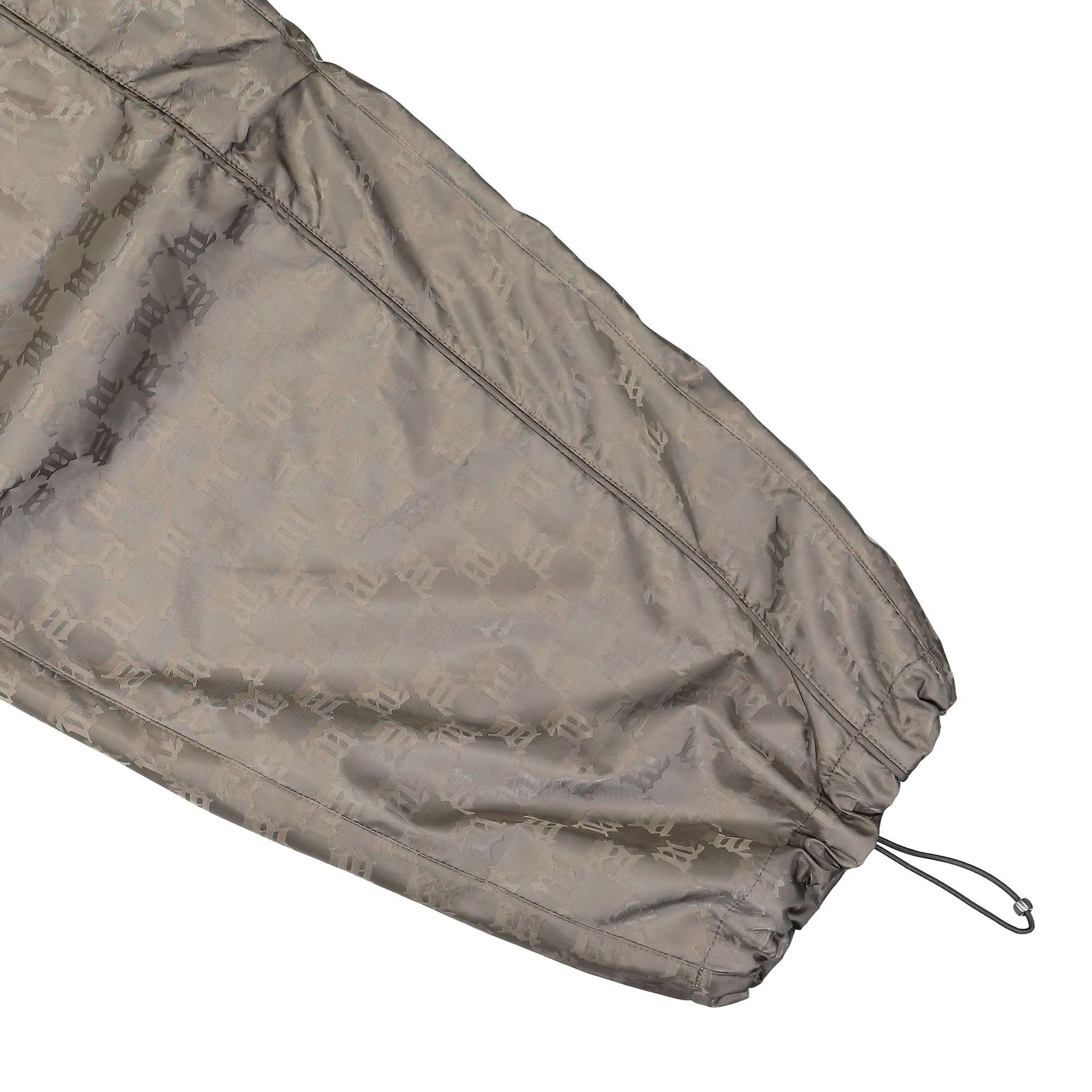 MISBHV Nylon Monogram Parachute Trousers Grey Detail view 6 | Gate