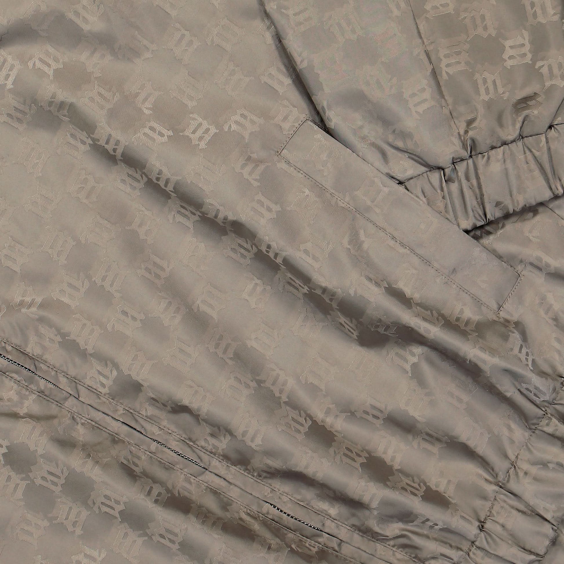 MISBHV Nylon Monogram Track Jacket Grey Detail view 4 | Gate
