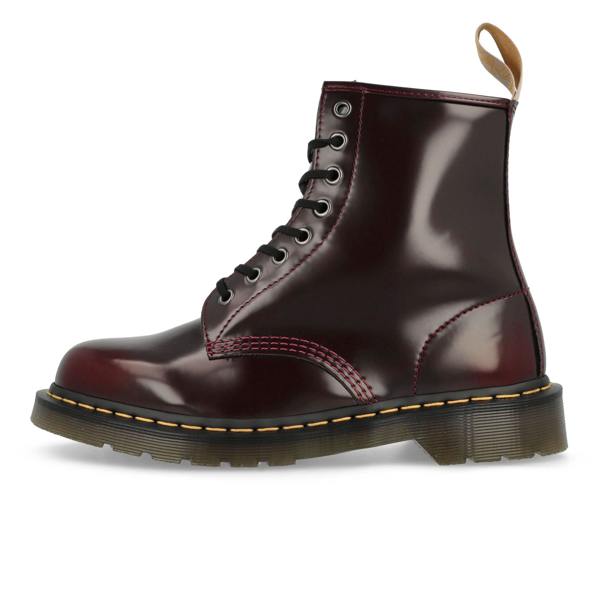 Dr. Martens Vegan 1460 Red Boots Detail view 1 | Gate