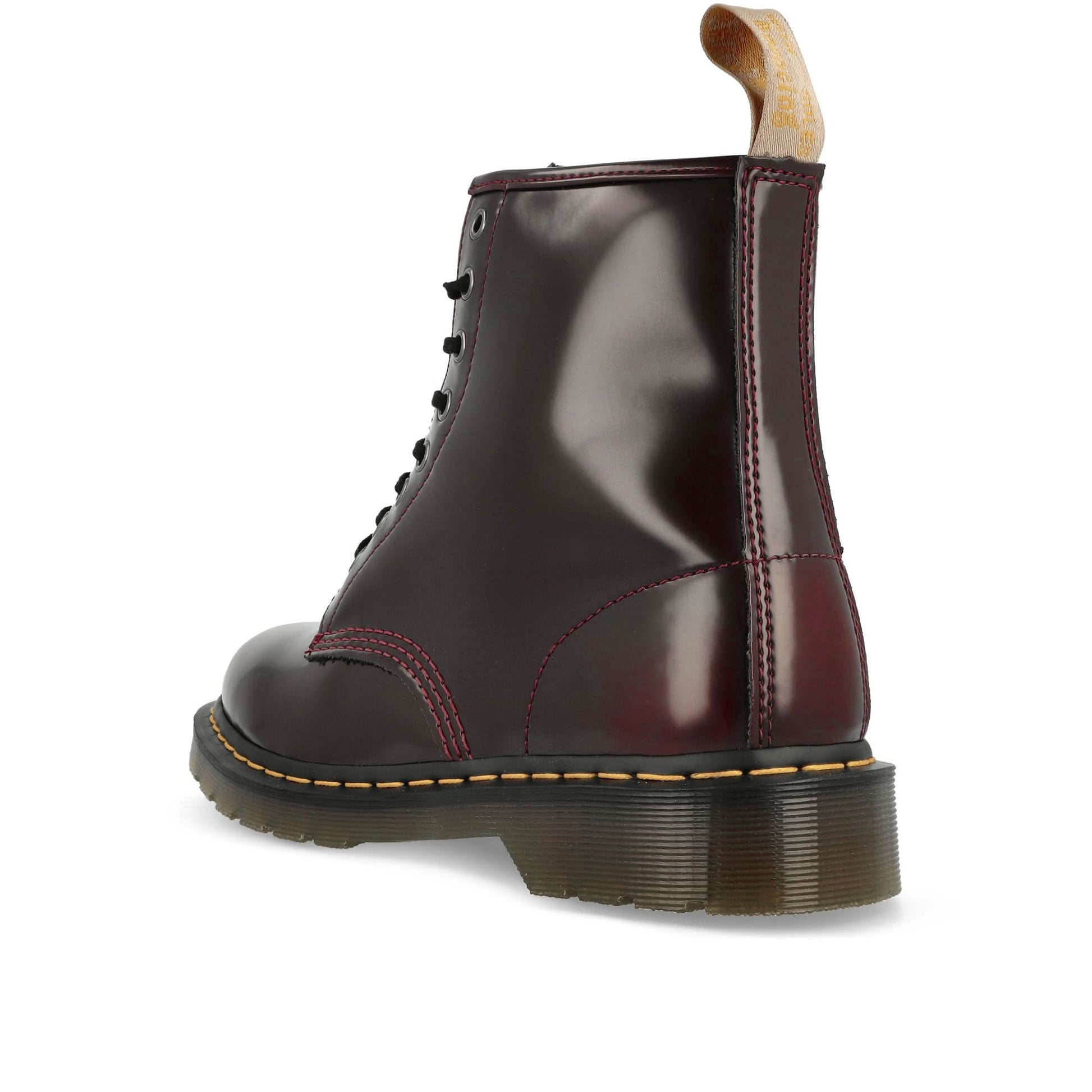 Dr. Martens Vegan 1460 Red Boots Detail view 3 | Gate