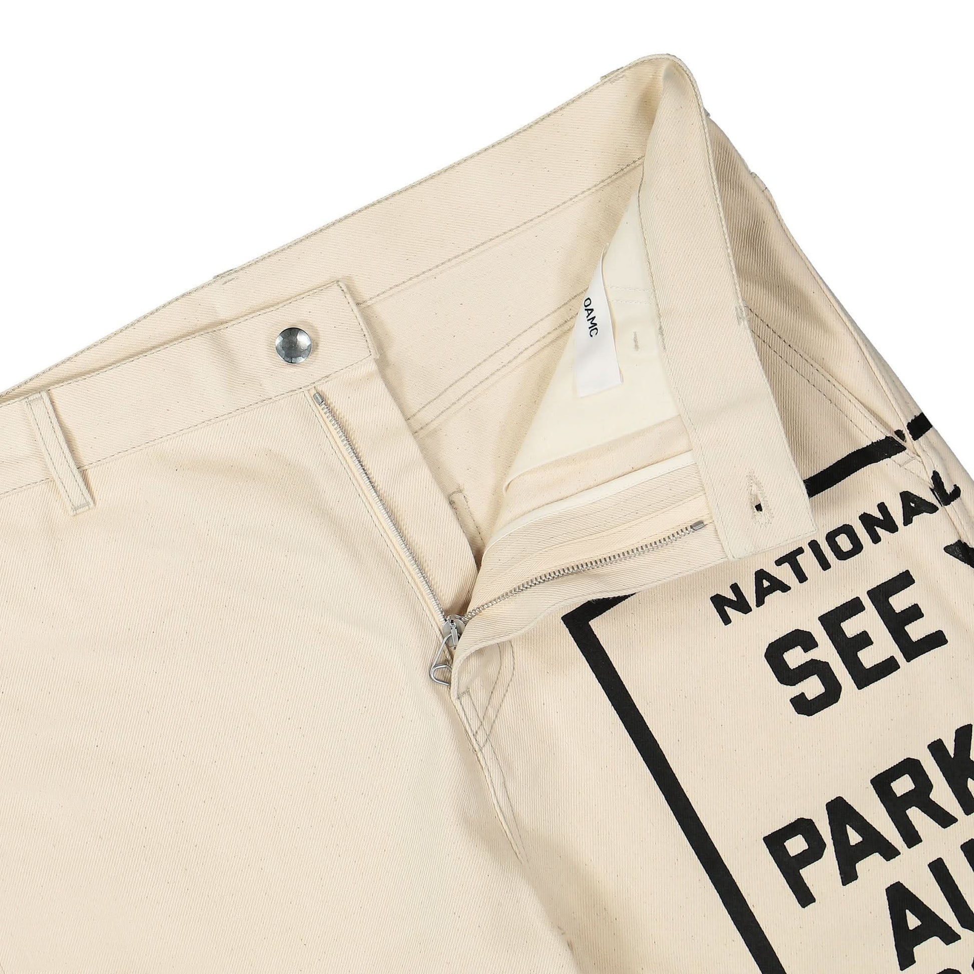 OAMC Tarn Pant Beige Detail view 4 | Gate