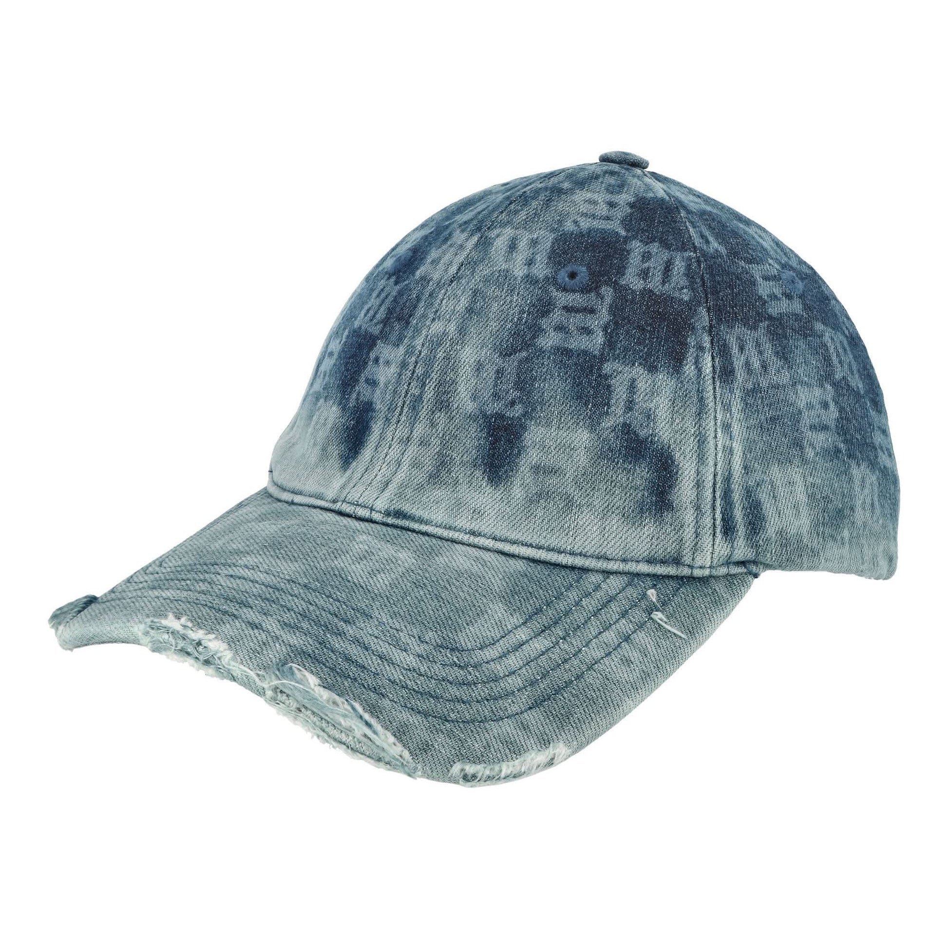 MISBHV Washed Denim Monogram Cap Blue Detail view 1 | Gate