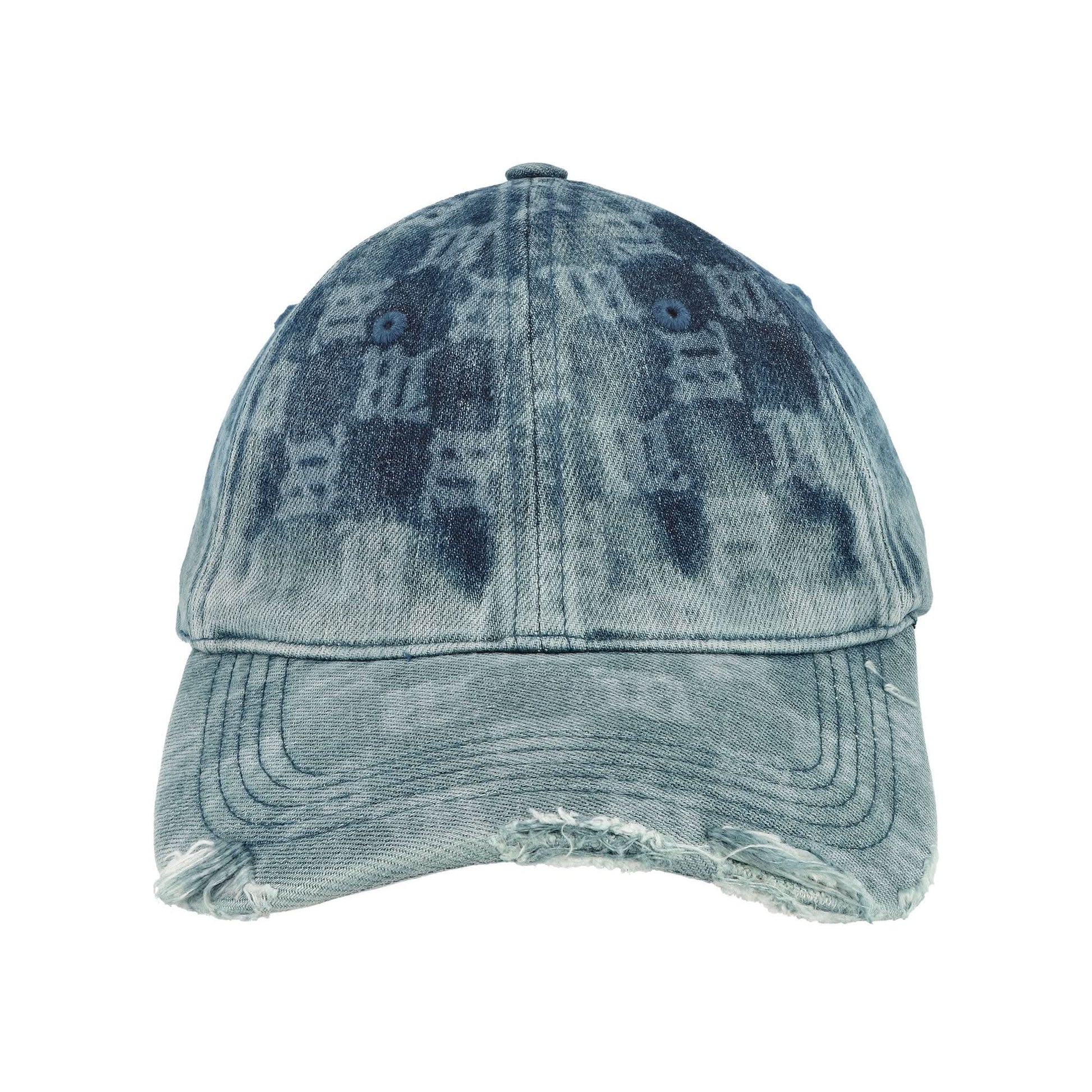 MISBHV Washed Denim Monogram Cap Blue Detail view 5 | Gate