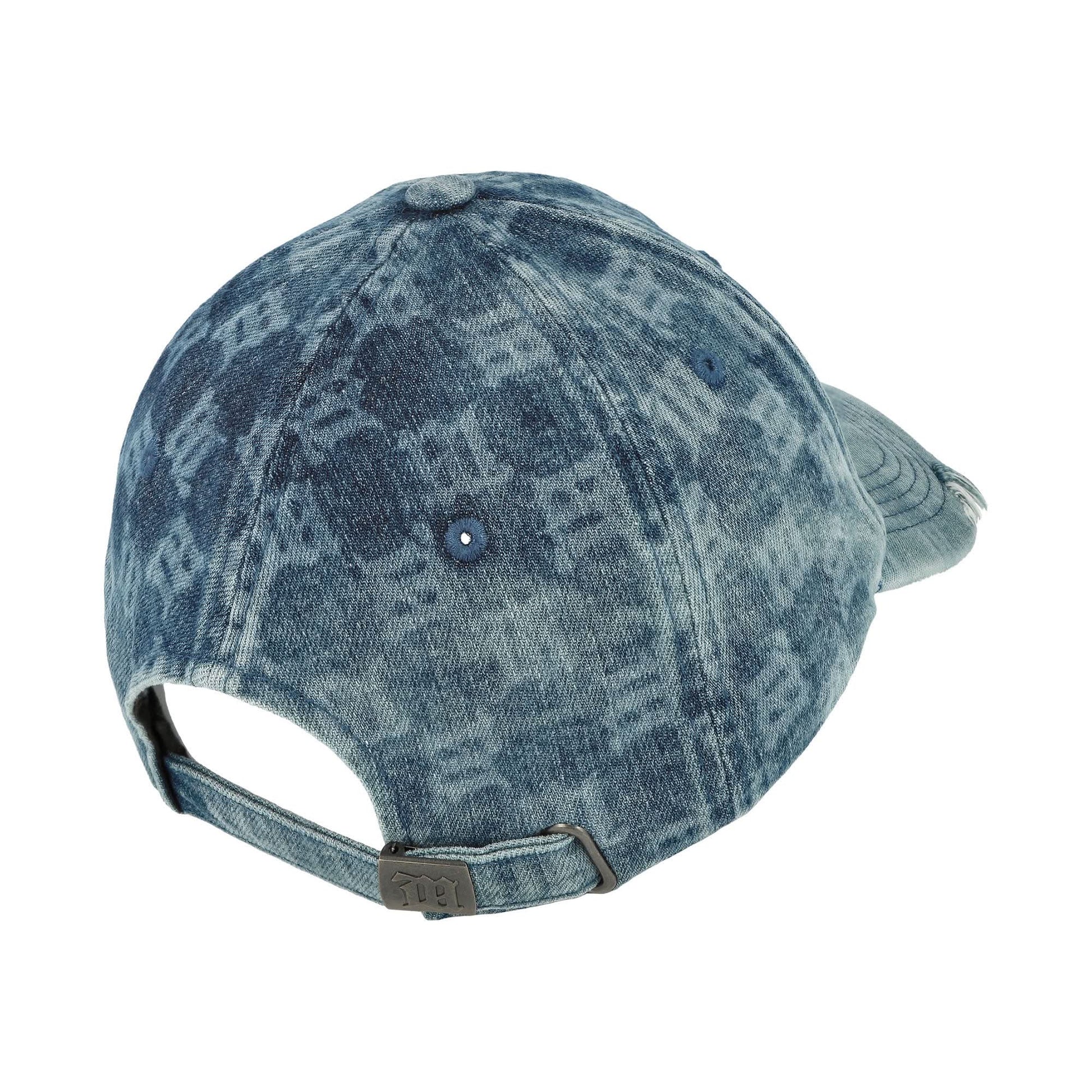 MISBHV Washed Denim Monogram Cap Blue Detail view 3 | Gate