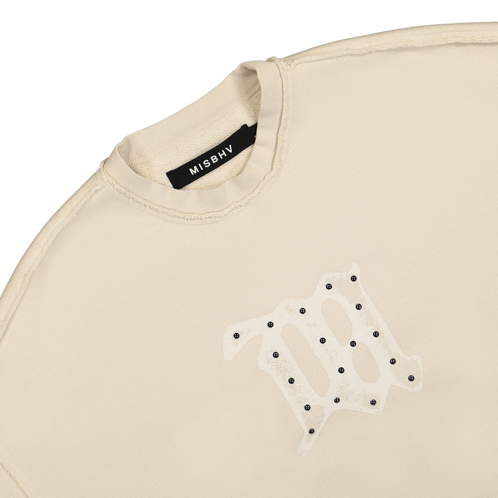 MISBHV Signature Crewneck Beige Detail view 3 | Gate