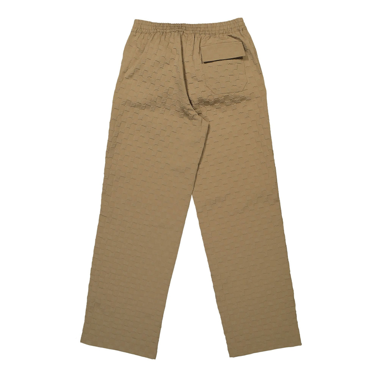 MISBHV Embossed Monogram Milano Tech Trousers Beige Detail view 1 | Gate