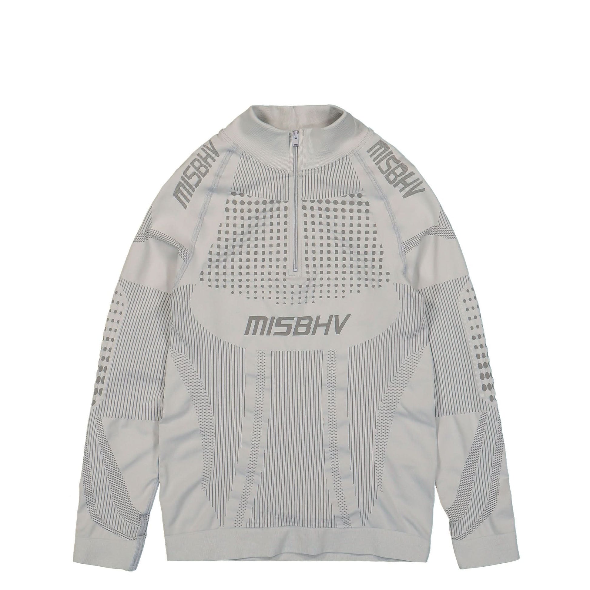 MISBHV Sport Europa Quarter-Zip Longsleeve Grey Detail view 1 | Gate